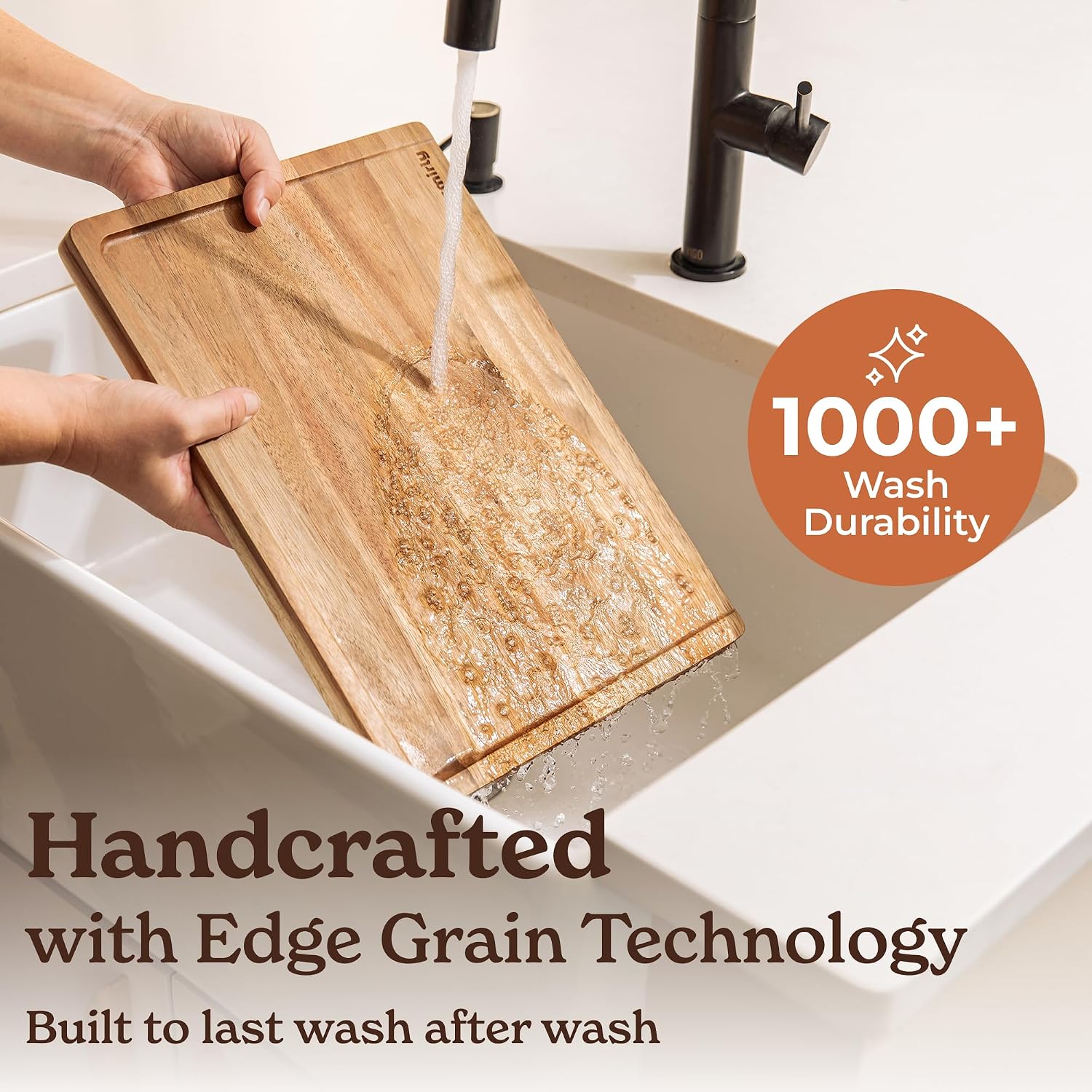 Thumbnail 5 de SMIRLY Wood Cutting Board Set, Bamboo/Acacia 3 Pack 🪵