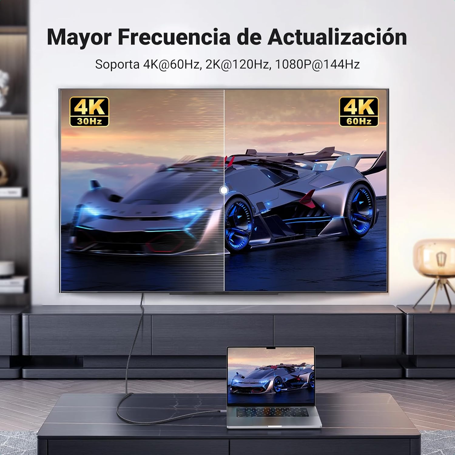 Thumbnail 4 de UGREEN Cable USB C a HDMI 4K@60Hz: Adaptador fiable para proyectar contenido en pantallas grandes