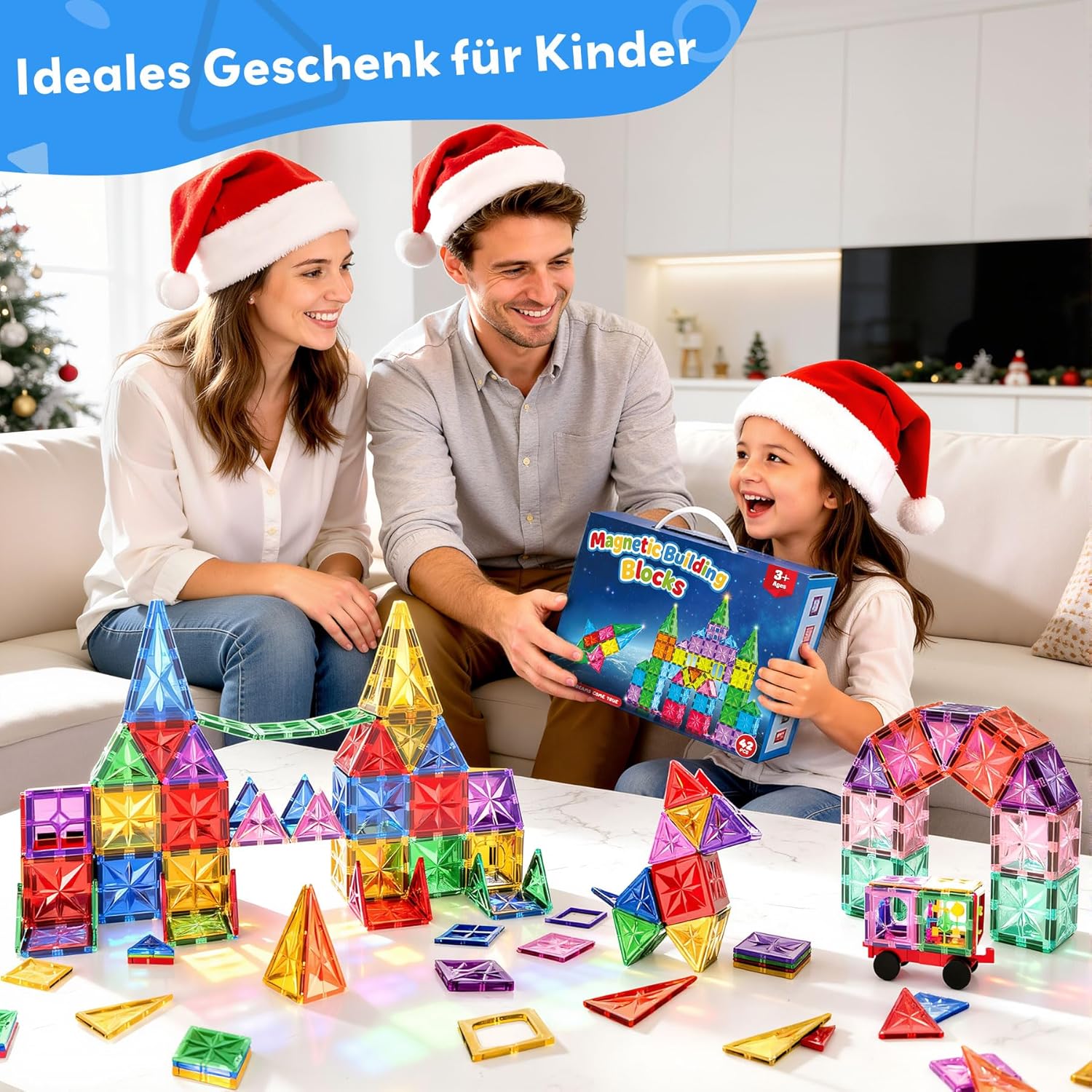 Thumbnail 6 de WOOBLO Magnetische Bausteine (42 Teile) – Magnetspiel für Kinder ab 3 Jahren