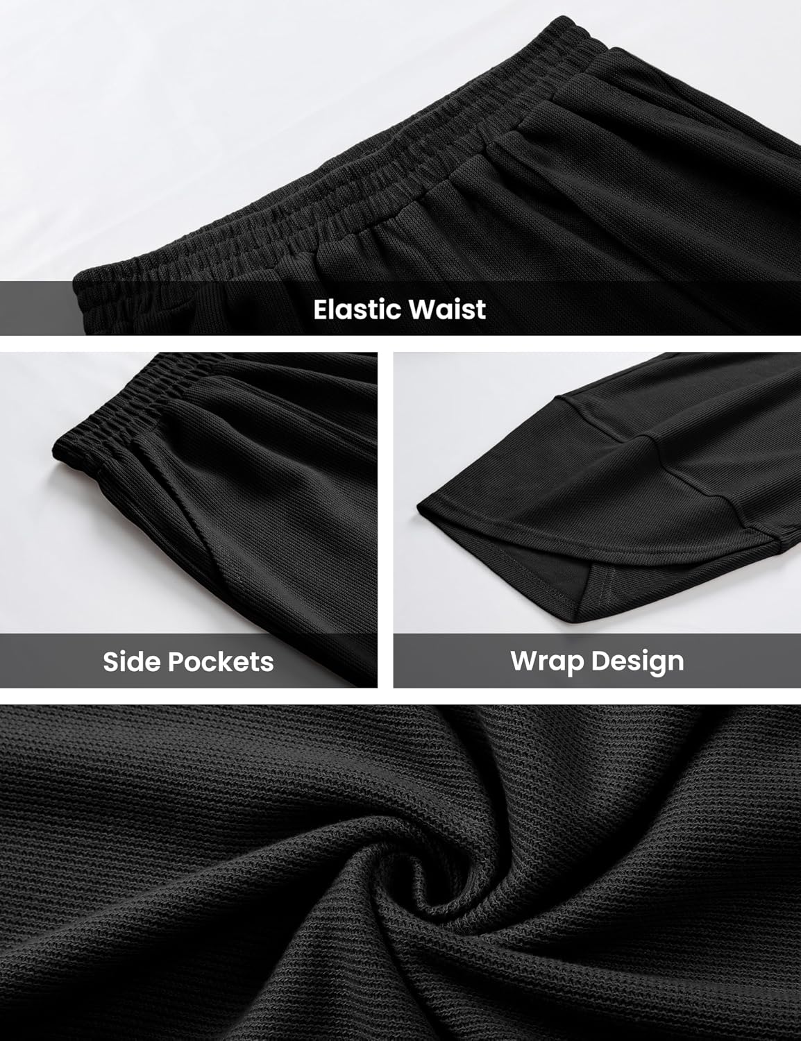 Thumbnail 3 de Himosyber Women Cotton Wide Leg Pants: Soft, Casual, Beach-Ready Palazzo Style