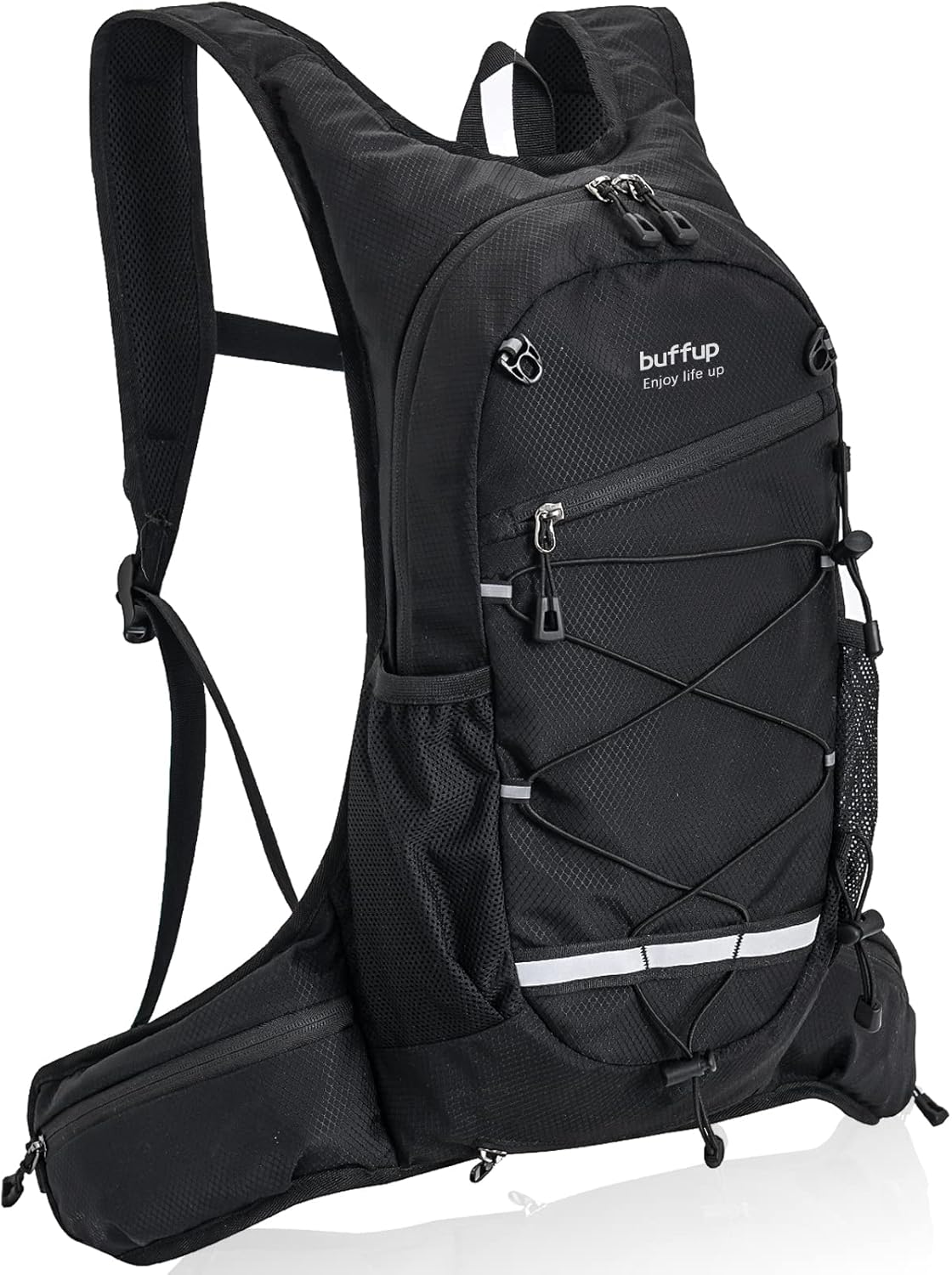 buffup® Sac de vélo VTT et randonnée Ultra-léger 15L (0,46 kg) avec système d’hydratation