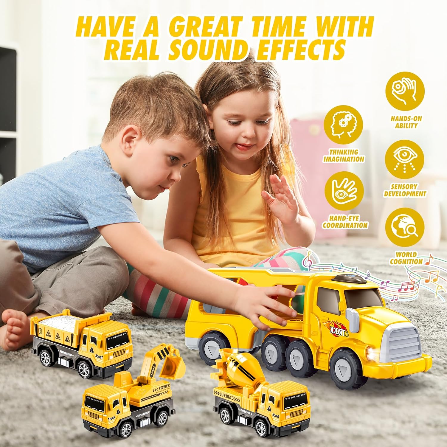 Thumbnail 2 de EUCOCO Camion Giocattolo 5 in 1 per bambini 1-6 anni