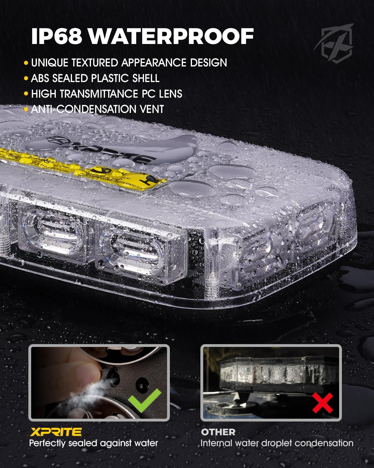 Thumbnail 2 de Xprite Upgraded 12" 72LED Rooftop Mini Strobe Light
