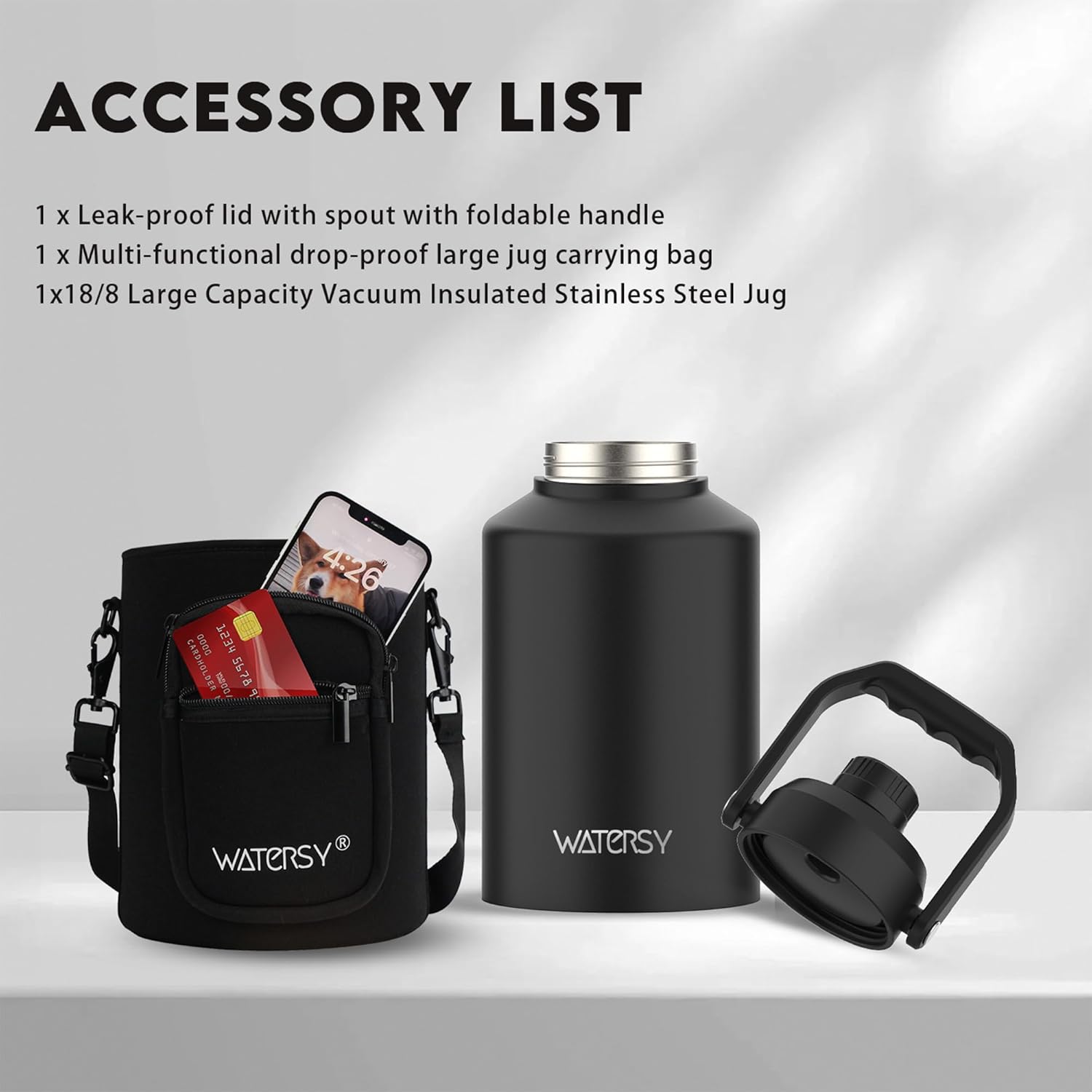 Thumbnail 5 de Watersy 1-Gallon Insulated Water Bottle ⚡