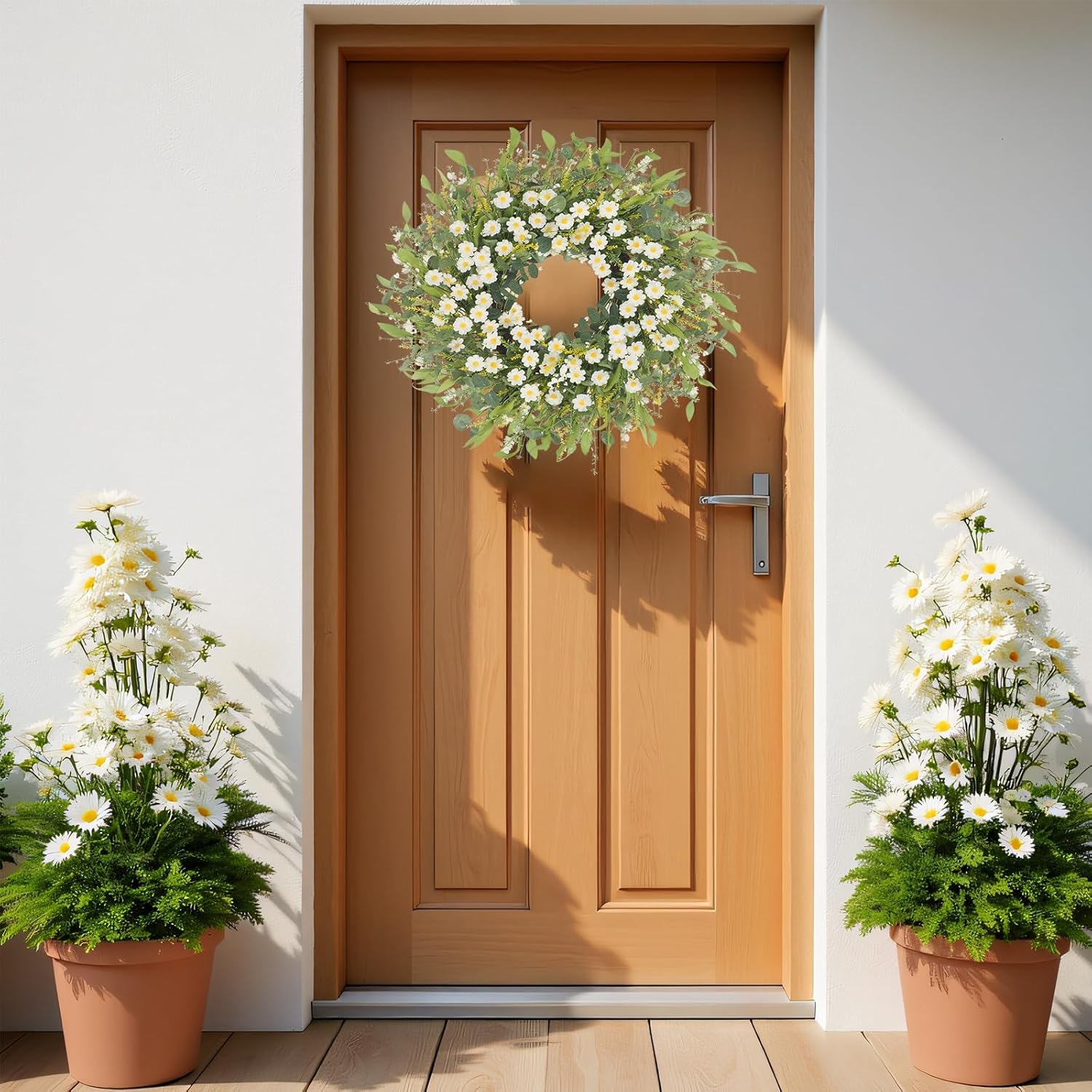 Thumbnail 5 de LOKEISNA Summer Wreath 24" White Daisy 🌼