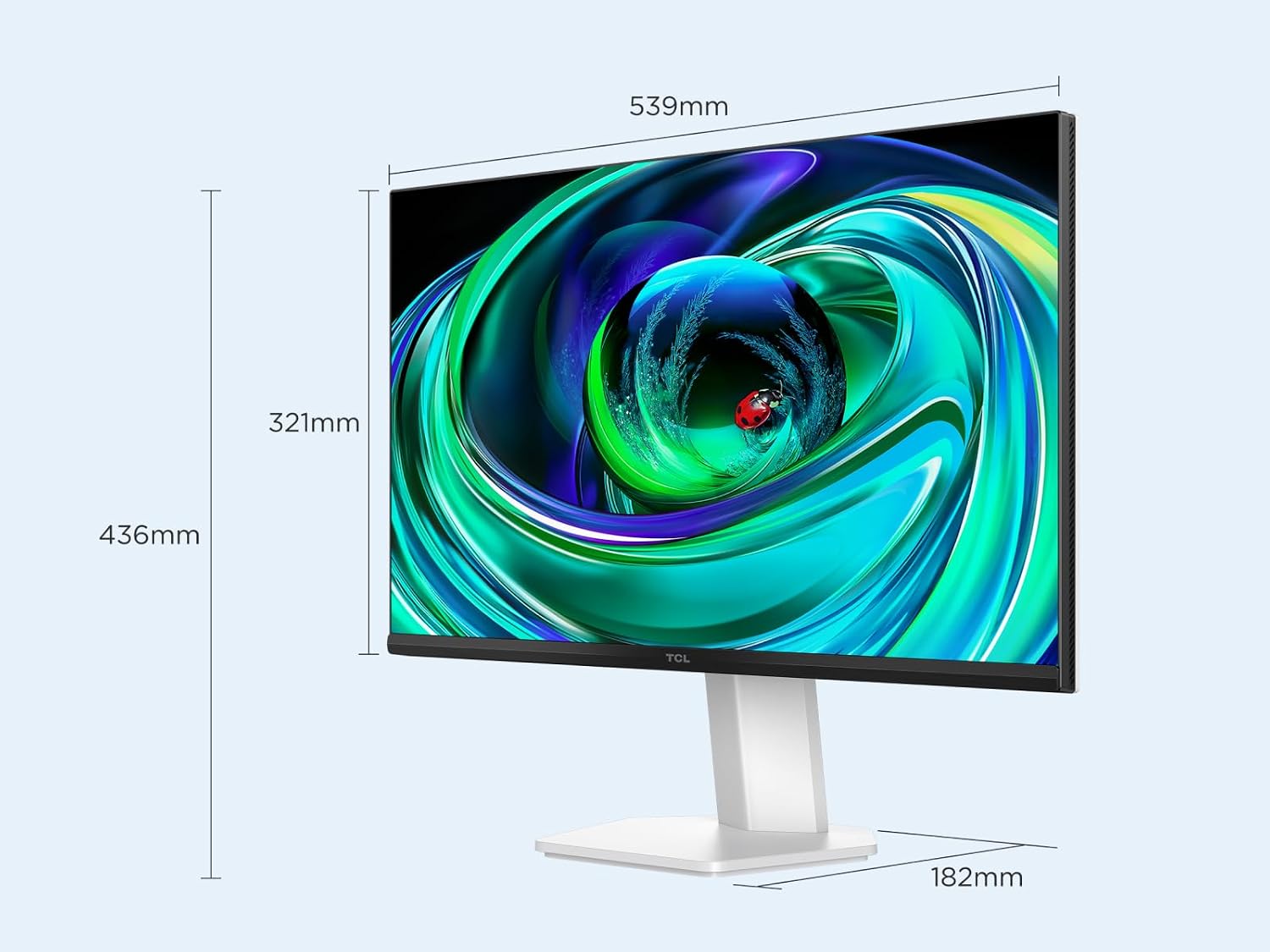Detalle de TCL 24G54 Mini-LED-Monitor (24 Zoll) mit Full-HD, 100 Hz und VA-Panel