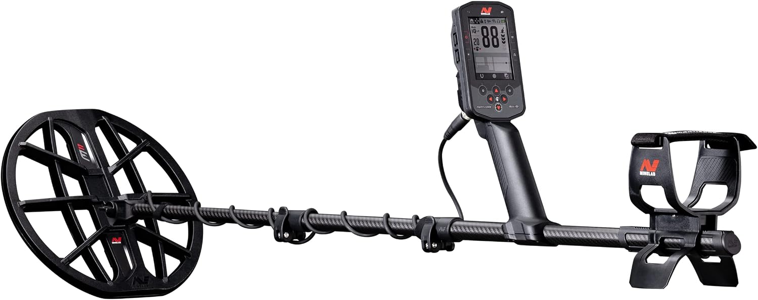 Detalle de Minelab MANTICORE metalldetektor med Multi-IQ+ och avancerad målidentifiering