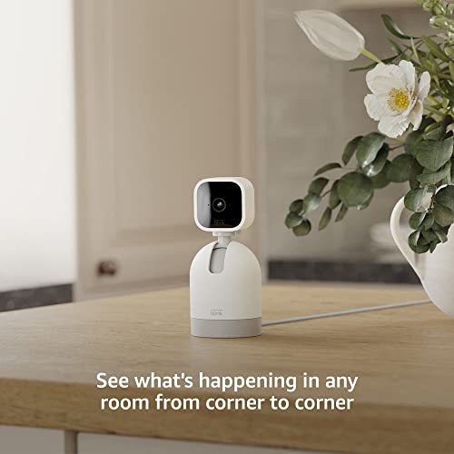 Detalle de Blink Mini Pan-Tilt Camera: 360° Indoor Security with Alexa Compatibility