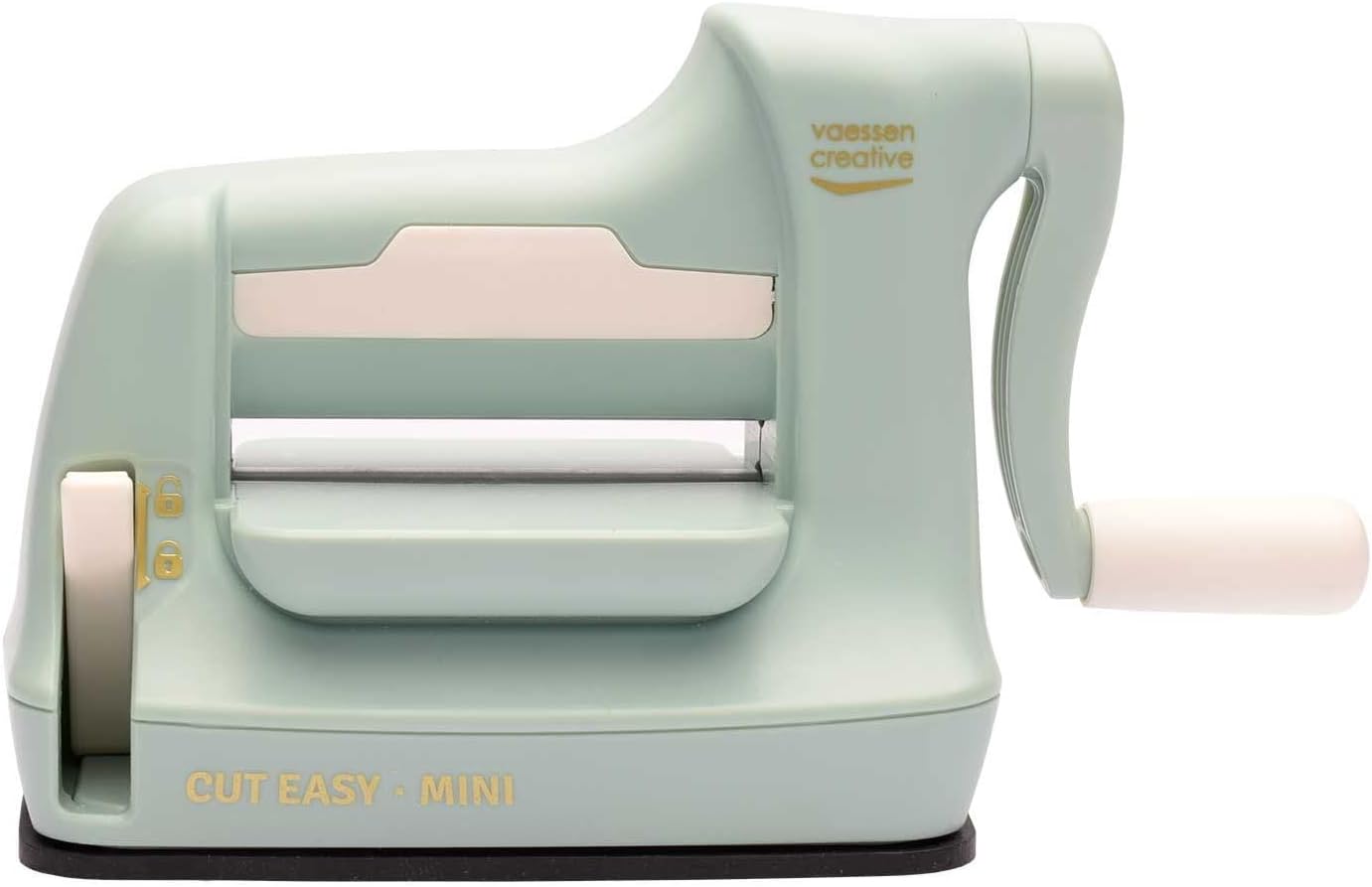 Detalle de Vaessen Creative Machine de Découpe et de Gaufrage Cut Easy Mini 7,5 cm – Vert Menthe