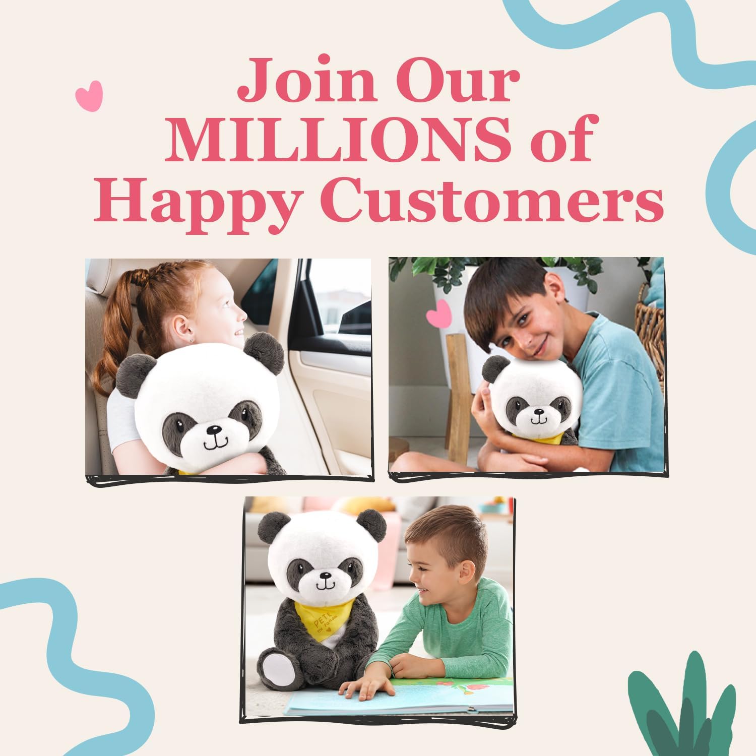 Thumbnail 6 de Lilly's Love Pete The Panda Weighted Plush — 4.5–5lb Removable-Insert Calming Toy