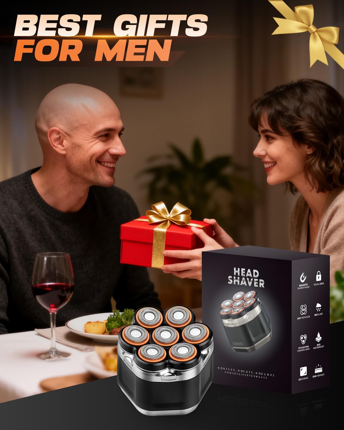 Thumbnail 6 de Zenmos Mens Head Shaver Bald – 7D Electric with LED Display