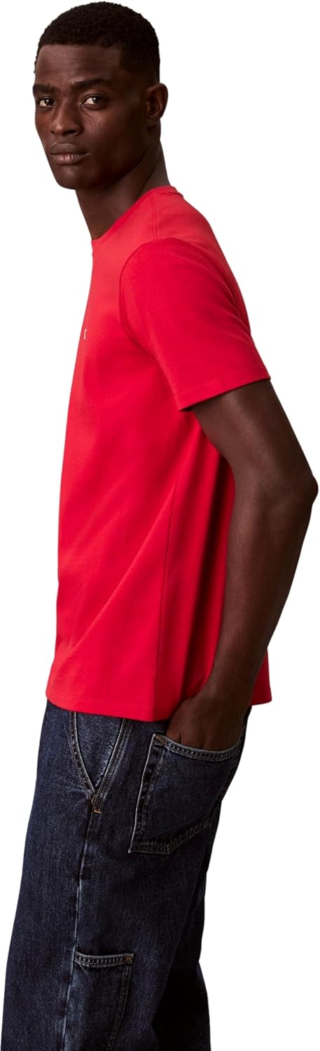 Detalle de Calvin Klein Men’s Short Sleeve Round Neck Classic Monogram T-Shirt