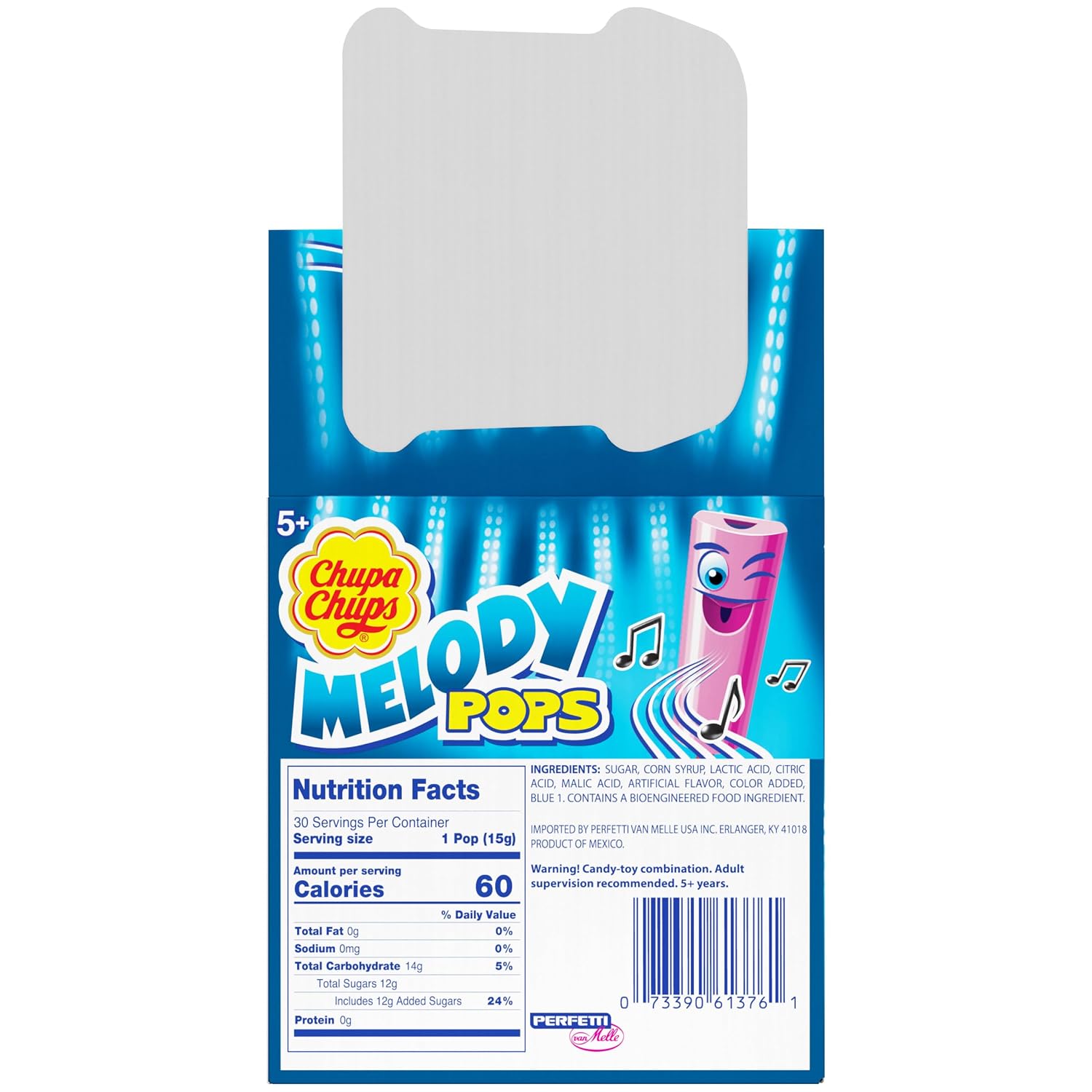Detalle 2 de Chupa Chups Melody Pops Whistle Lollipops, 30 Count, Assorted Flavors