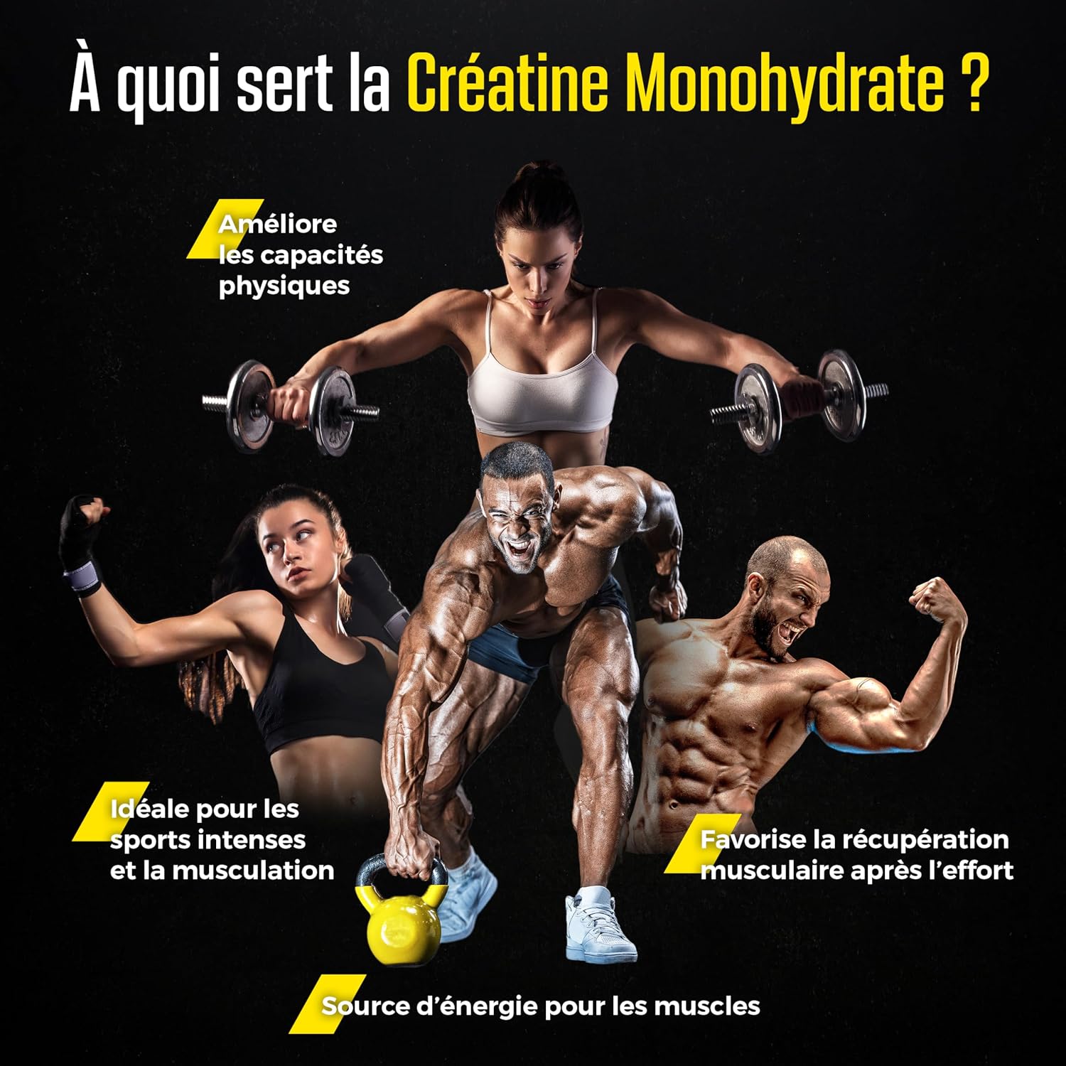 Thumbnail 1 de Creatine Monohydrate 300 g – Laboratoires Nutrimea, 100% Pure