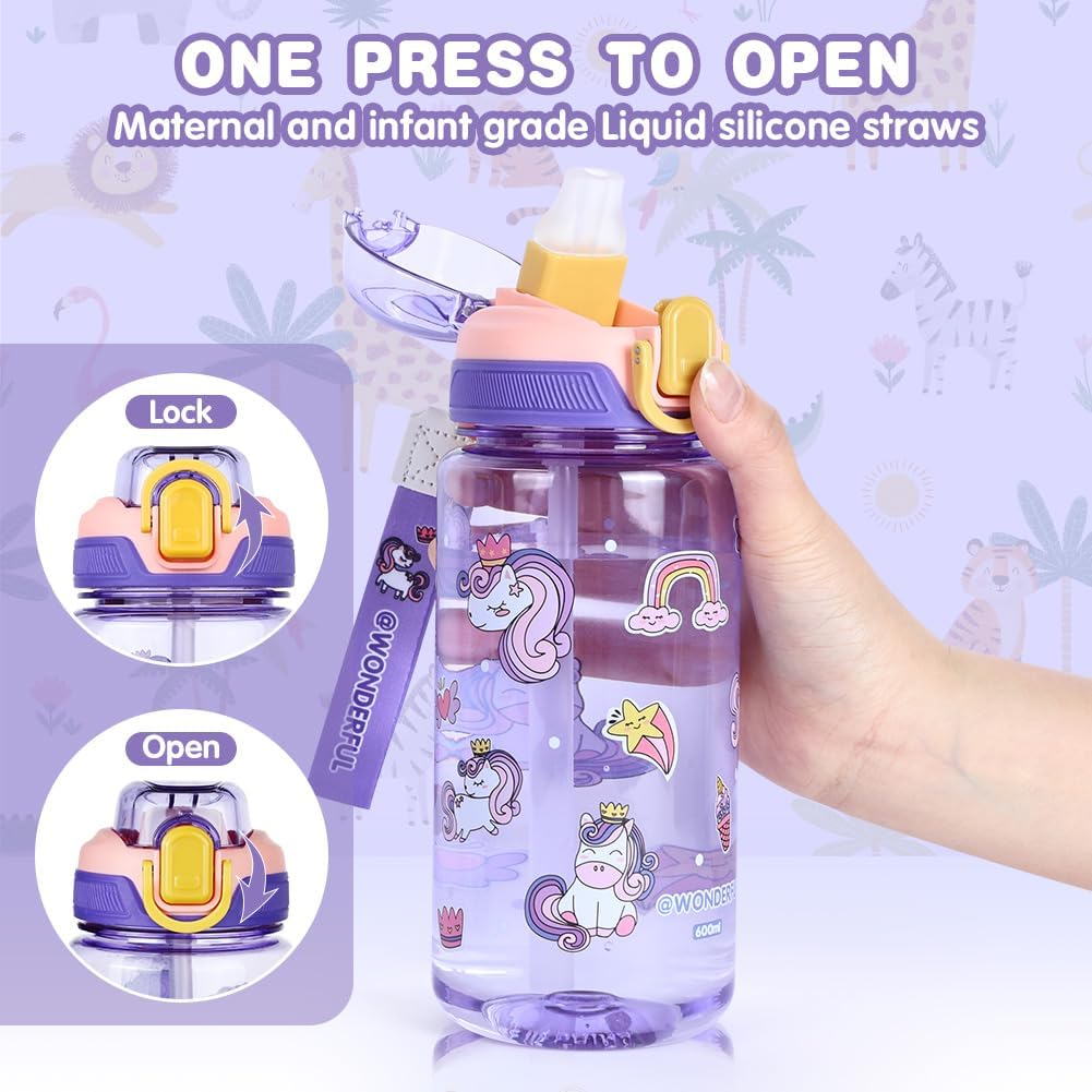 Thumbnail 3 de flintronic 600ml Trinkflasche Kinder 📘