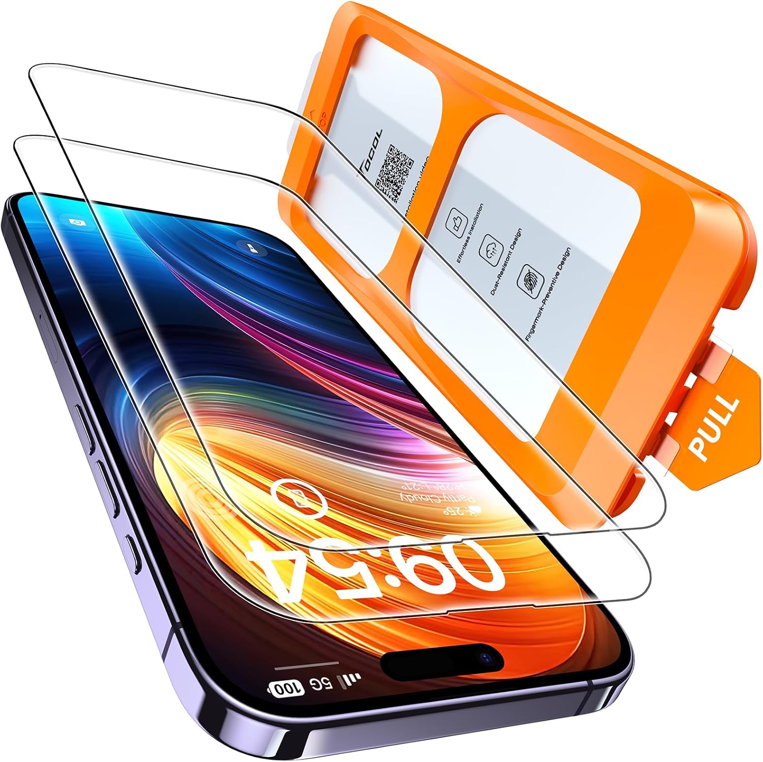 Detalle de TOCOL iPhone 14 Pro Max Screen Protector 2-Pack