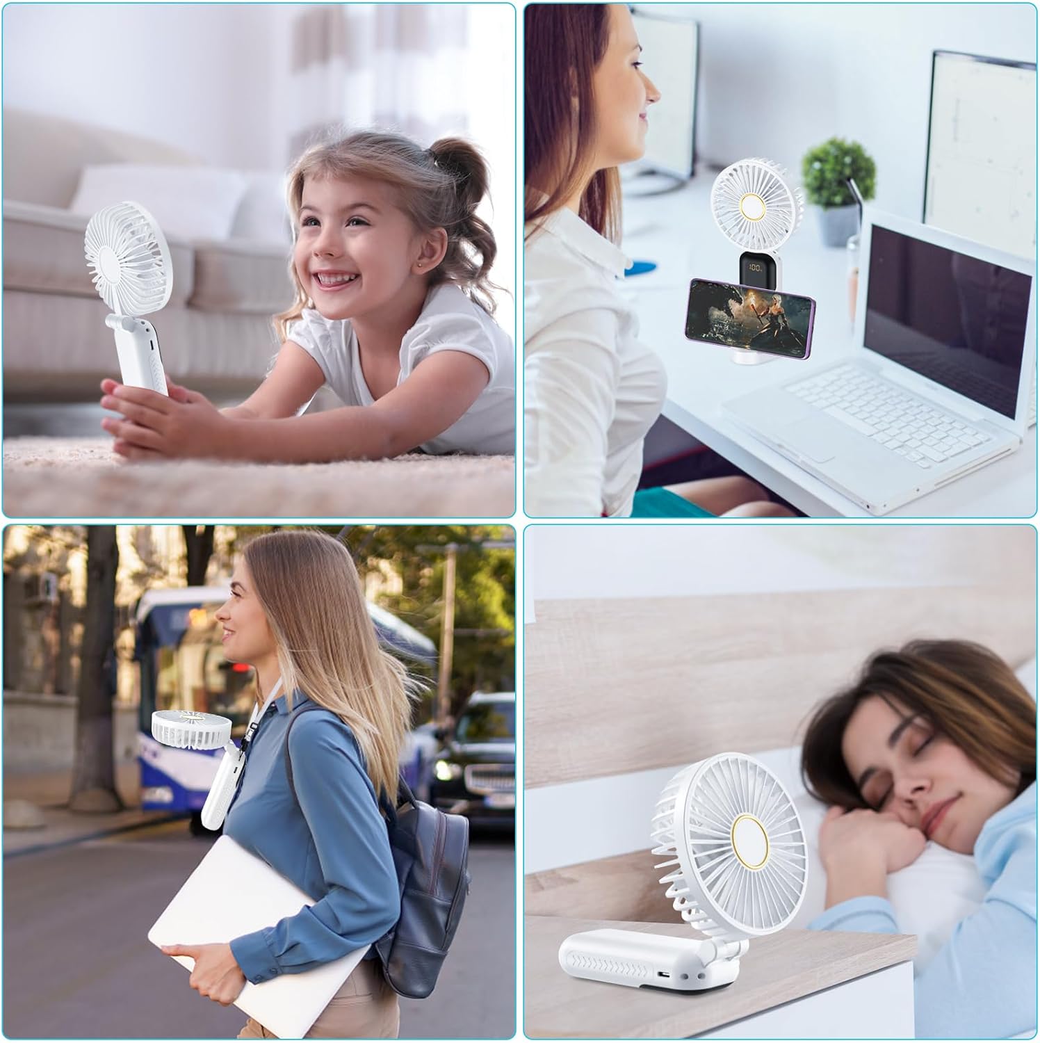 Thumbnail 6 de Handheld Fan Rechargeable 5000mAh USB mini fan