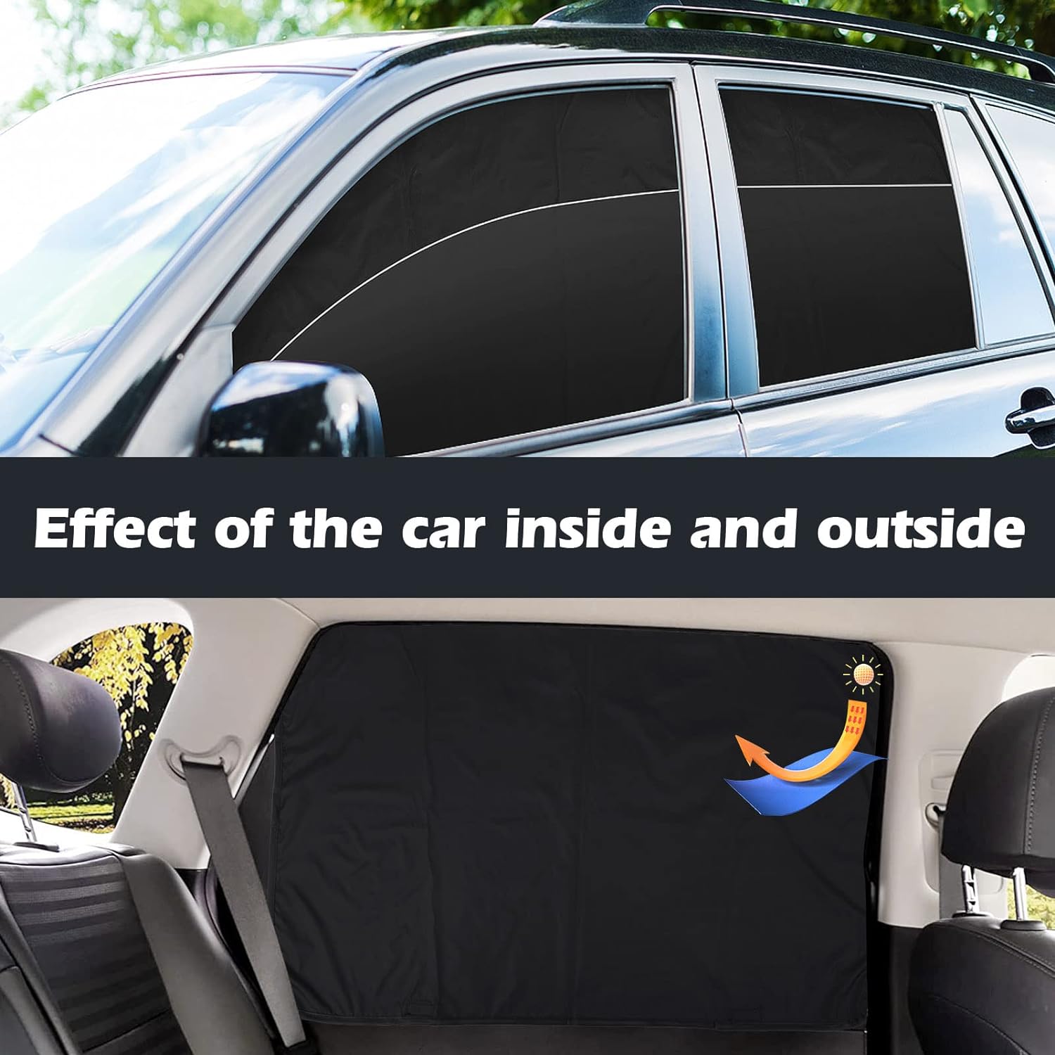 Thumbnail 5 de XCBYT 4-Pack Magnetic Car Shades 100% Blackout