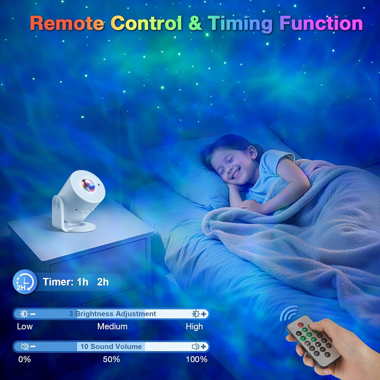 Thumbnail 3 de Swoieltr Proiettore Stelle per Soffitto – 33 Modalità, Telecomando e Timer, Silenzioso
