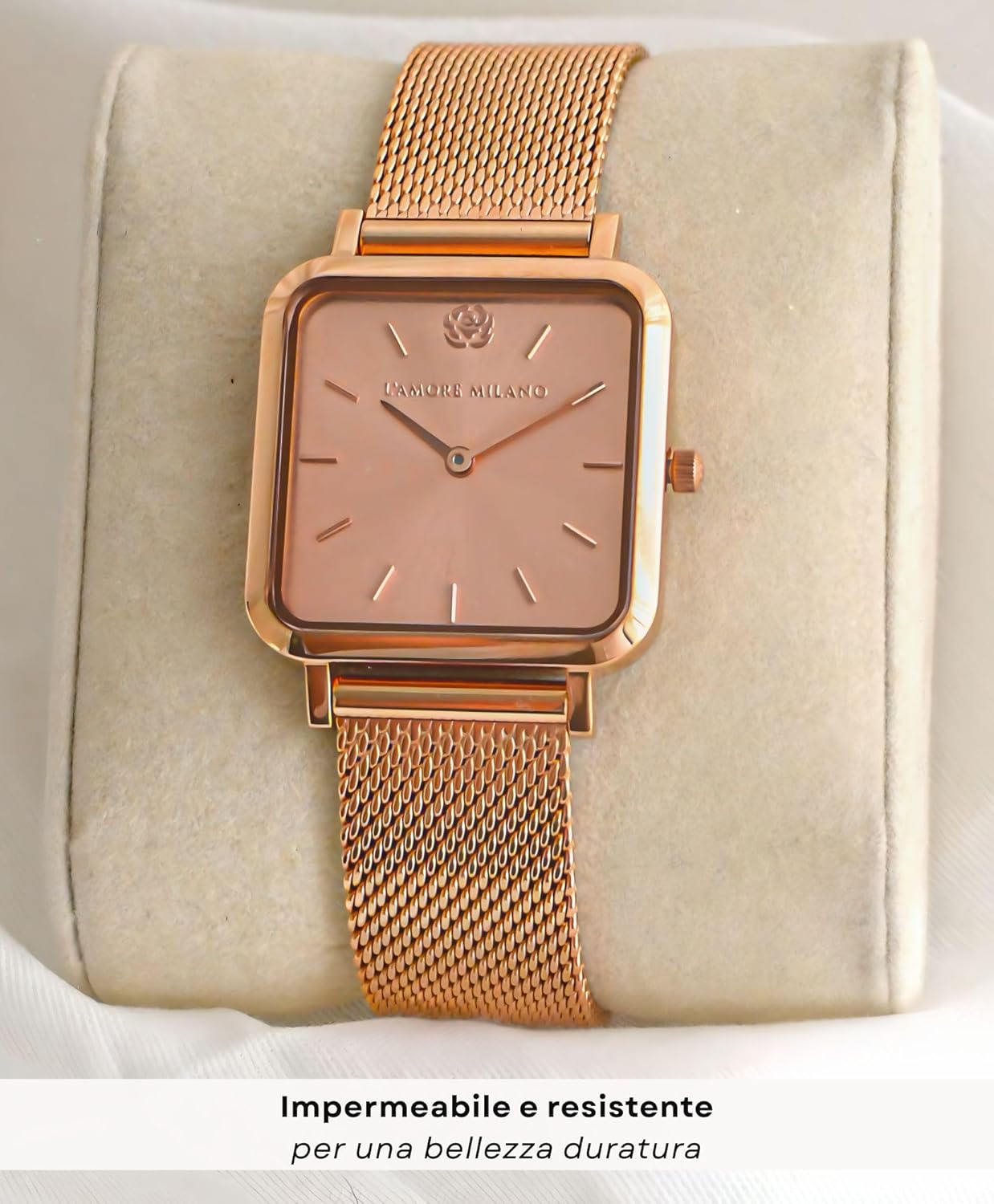 Thumbnail 6 de L'AMORE MILANO NOEMI: orologio da donna quadrato, 28 mm, regalo elegante per lei