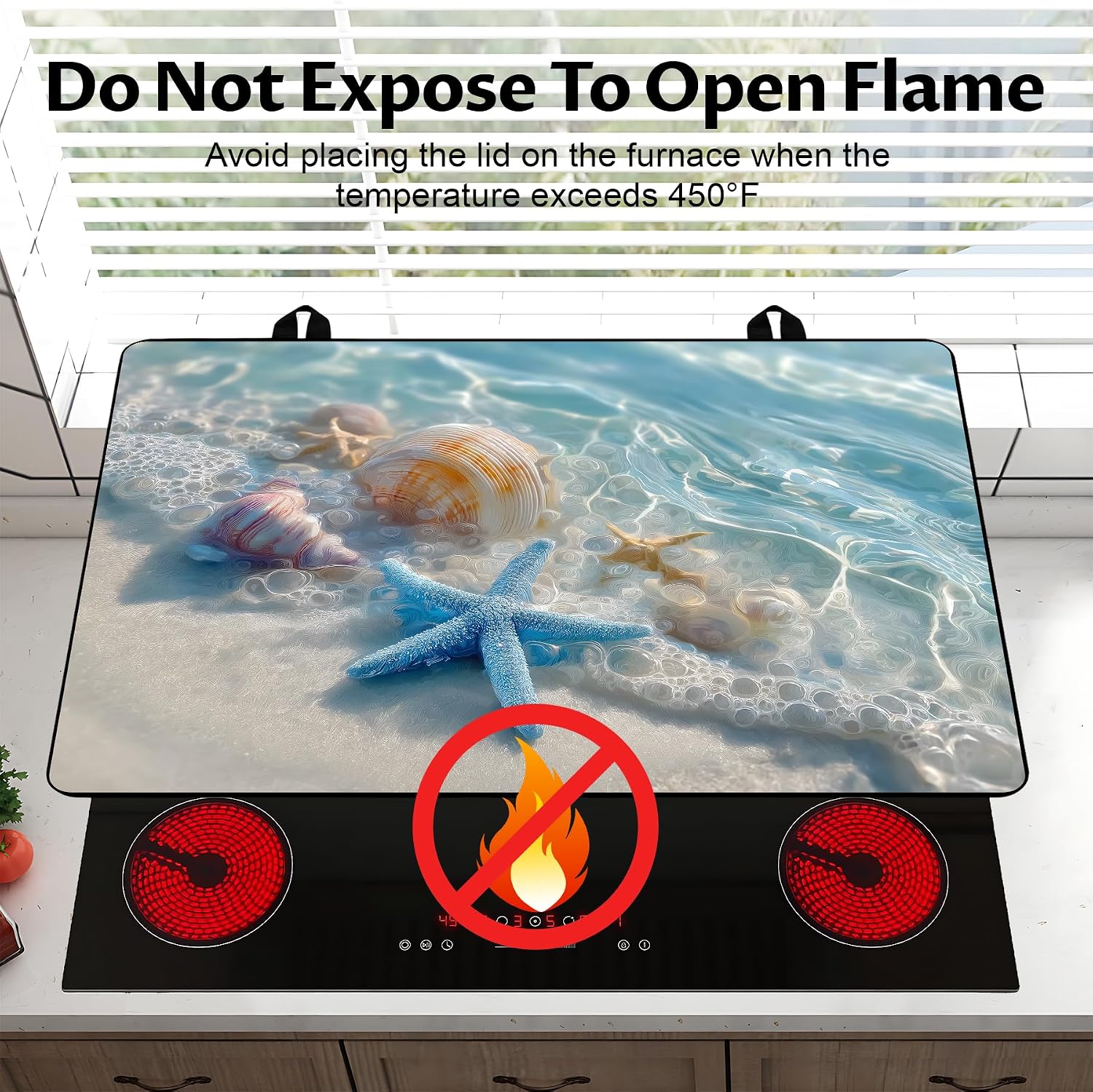 Detalle de BVBOX Electric Stove Top Cover Mat, 28.5 x 20.5 in