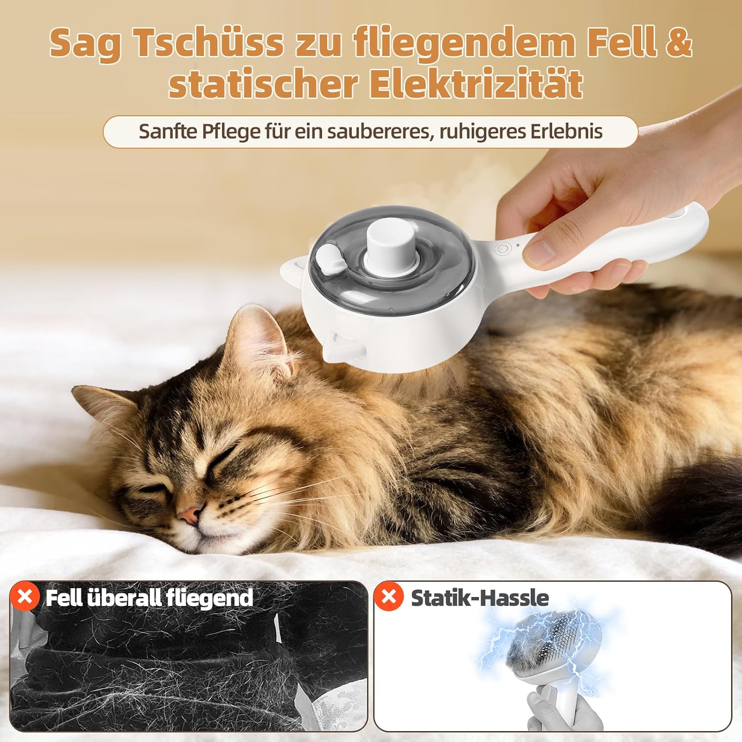 Thumbnail 6 de Dampf Katzenbürste 2-in-1 Set mit Nebel
