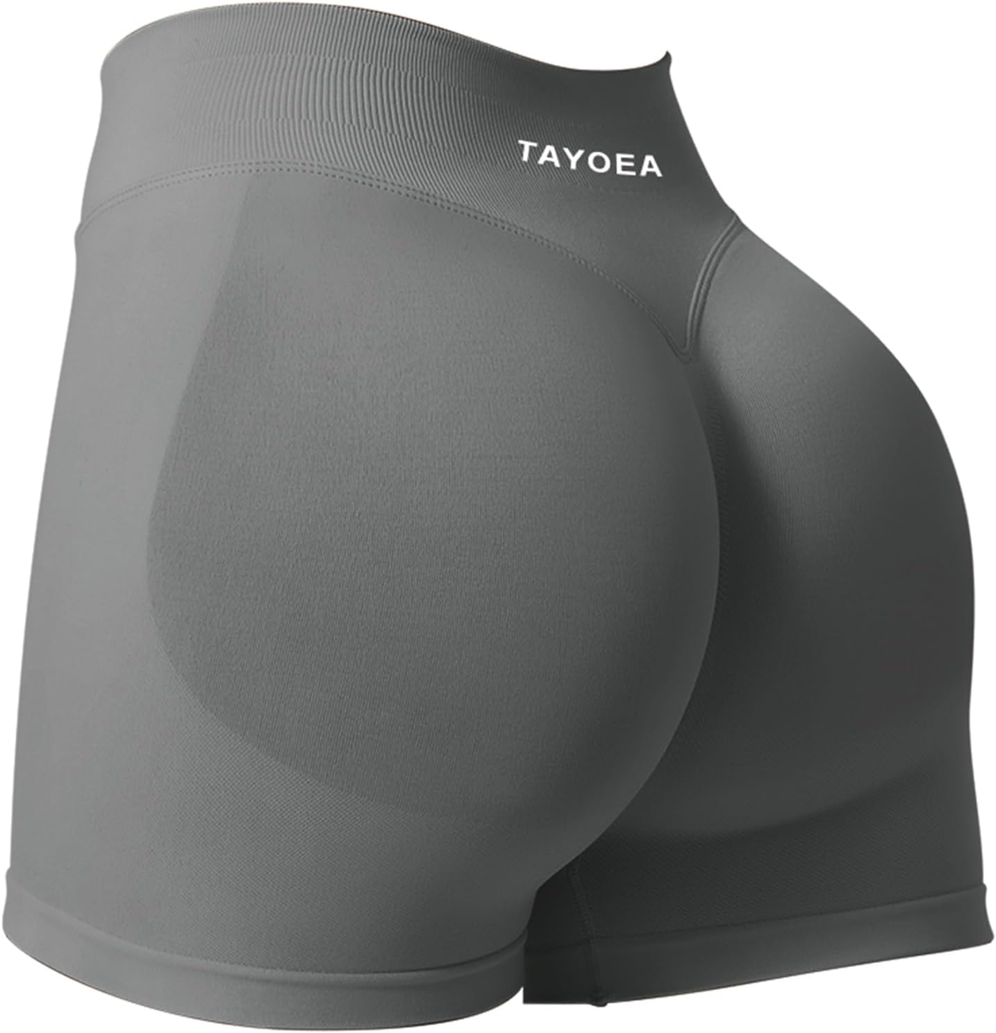 Detalle de TAYOEA Sport Shorts Damen Scrunch – kurze Gym-Shorts mit Push-up-Effekt und nahtlosem Design