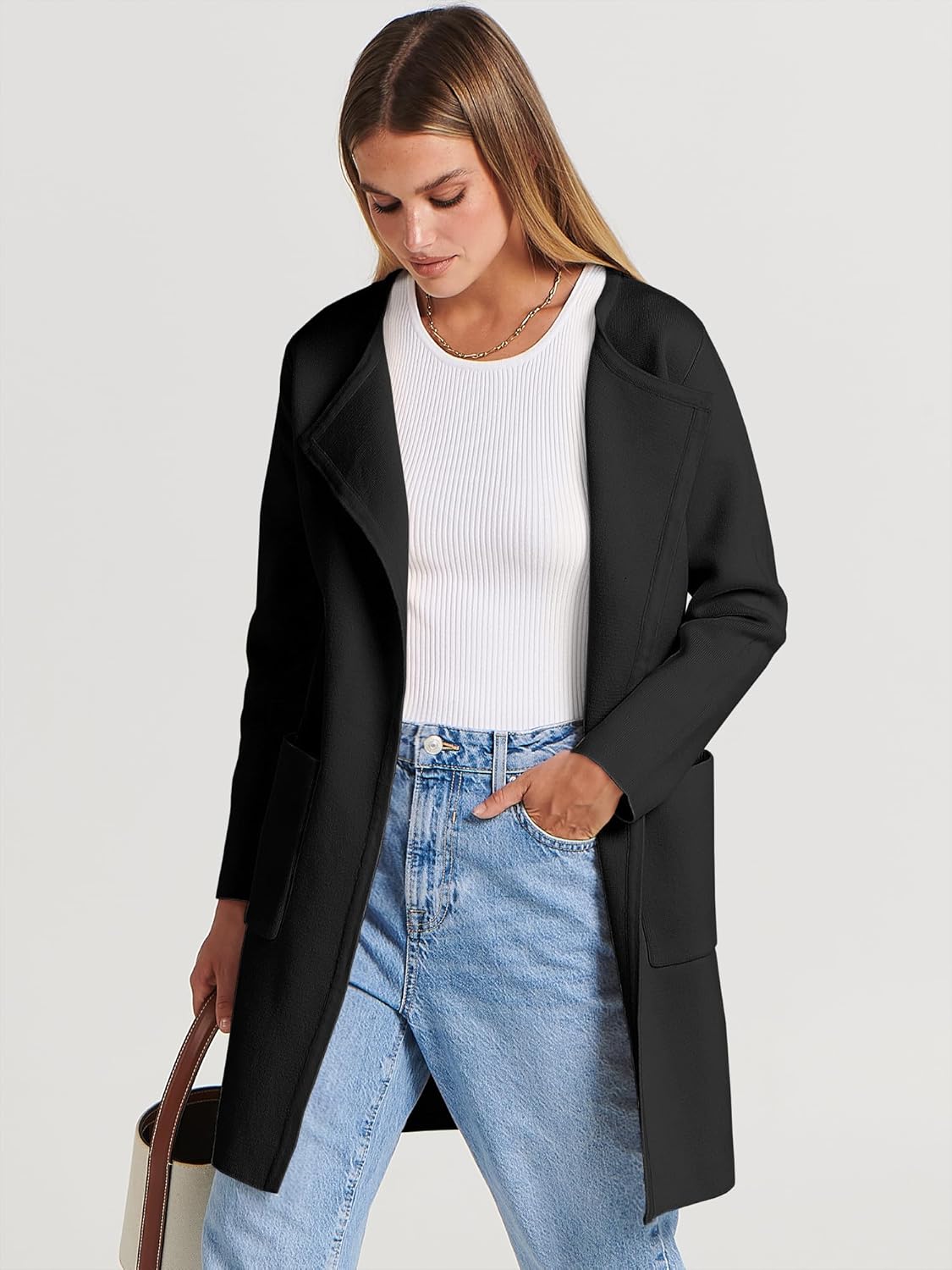 Thumbnail 1 de ANRABESS Cardigan Coatigan XS-XXL