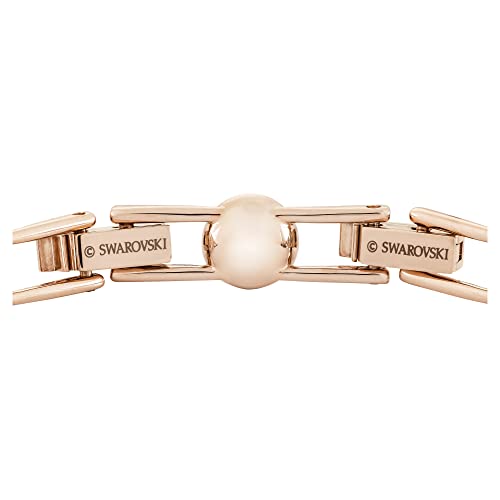 Detalle de Swarovski Bracciale Tennis Angelic – Pavé, Bianco, placcato oro rosa, 17 cm