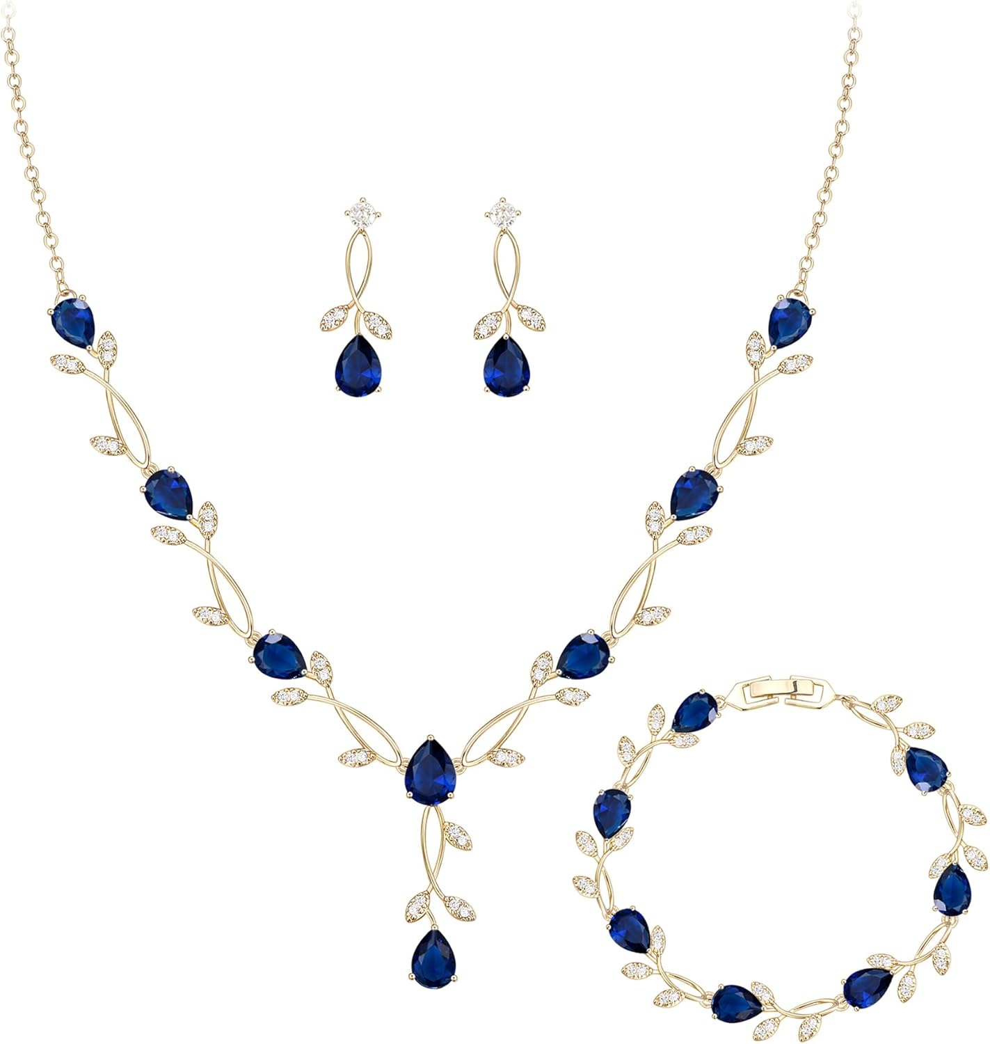 Thumbnail 6 de Set gioielli Clearine in zirconi: collana, orecchini e bracciale per cerimonie e ballo di fine anno
