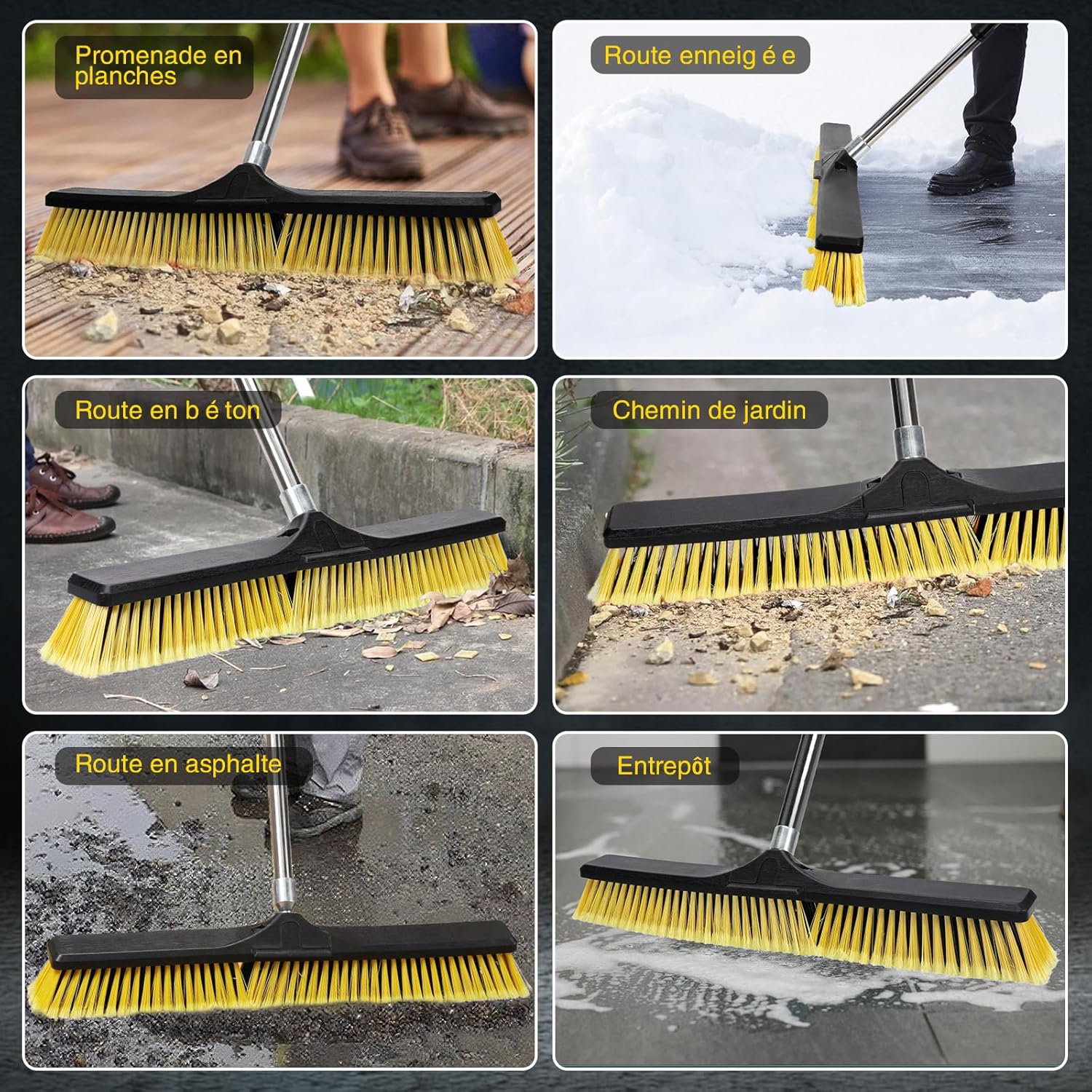 Thumbnail 6 de Masthome Balai Brosse Extérieur 63 cm — balai industriel robuste pour espaces extérieurs