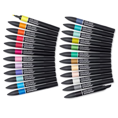 Detalle de Winsor & Newton ProMarker Pack de 24 rotuladores 🎨