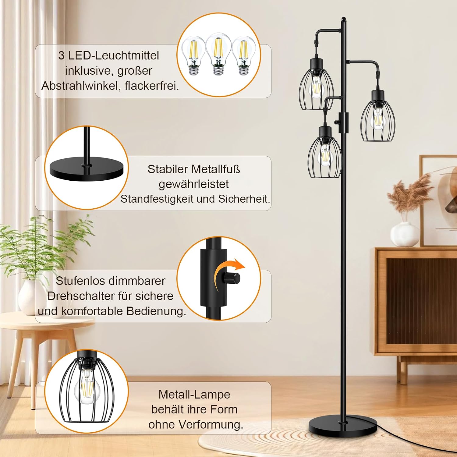 Thumbnail 4 de AmazeFan LED Stehlampe 172 cm Dimmbar
