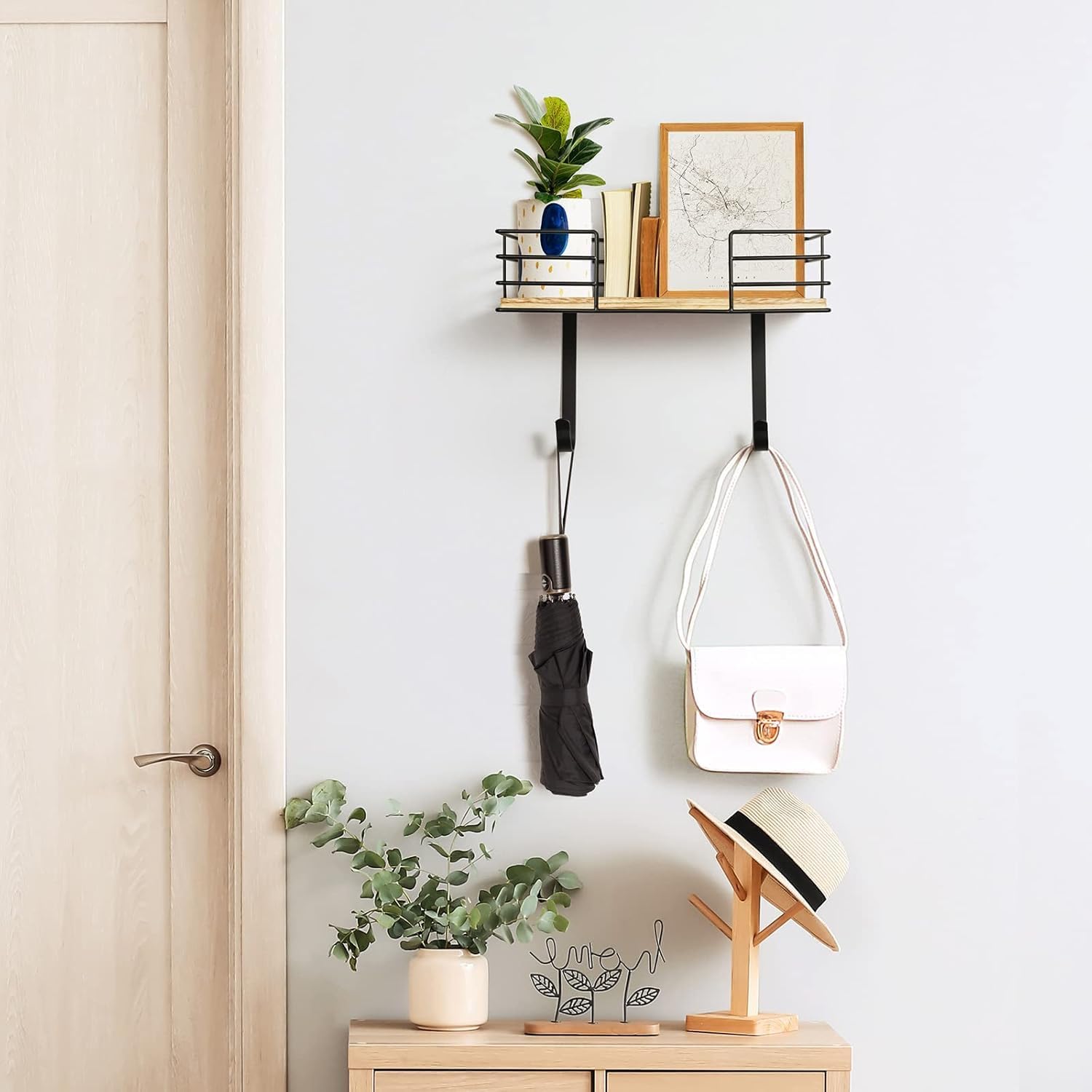 Detalle de TJ.MOREE Ironing Board Holder Wall Mount – Dark Grey