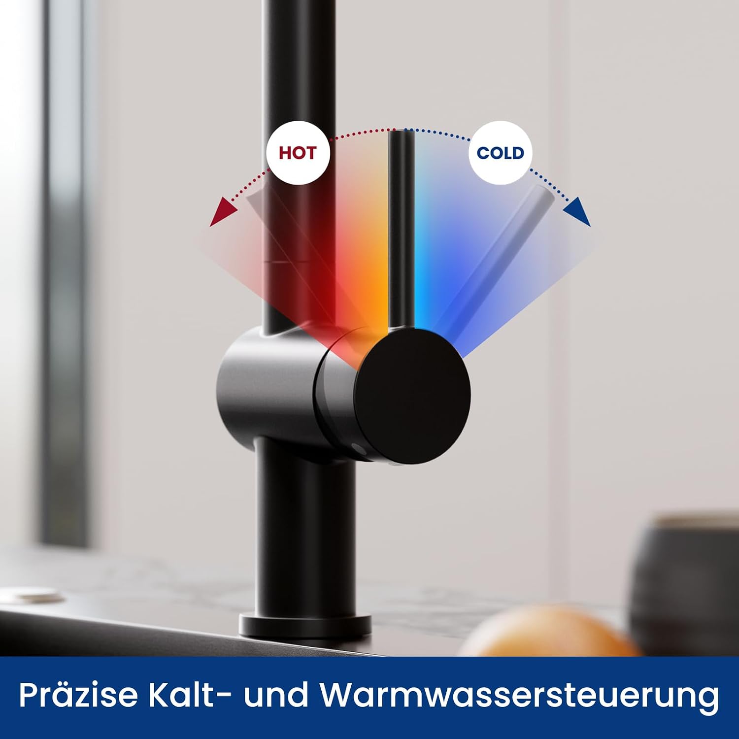 Detalle 2 de CECIPA Küchenarmatur mit Brause, 360°