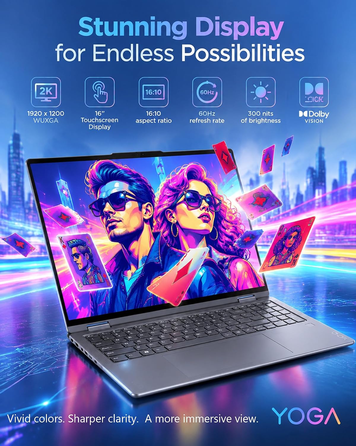 Detalle 2 de Lenovo 2-in-1 laptop 16-inch