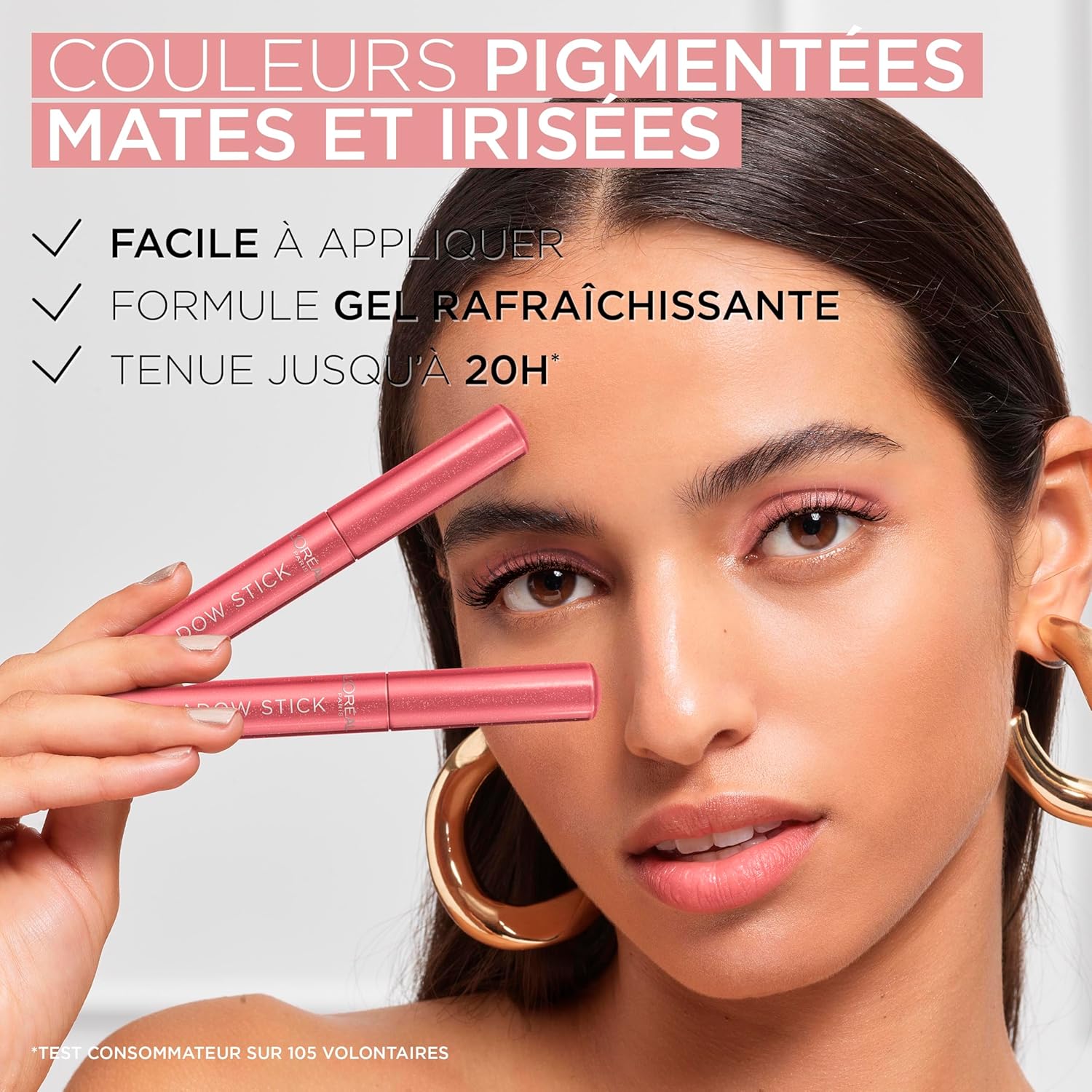 Thumbnail 3 de L'Oréal Paris Paradise Shadow Stick 118 Cloudy Rose — Crayon fard à paupières multi-usages