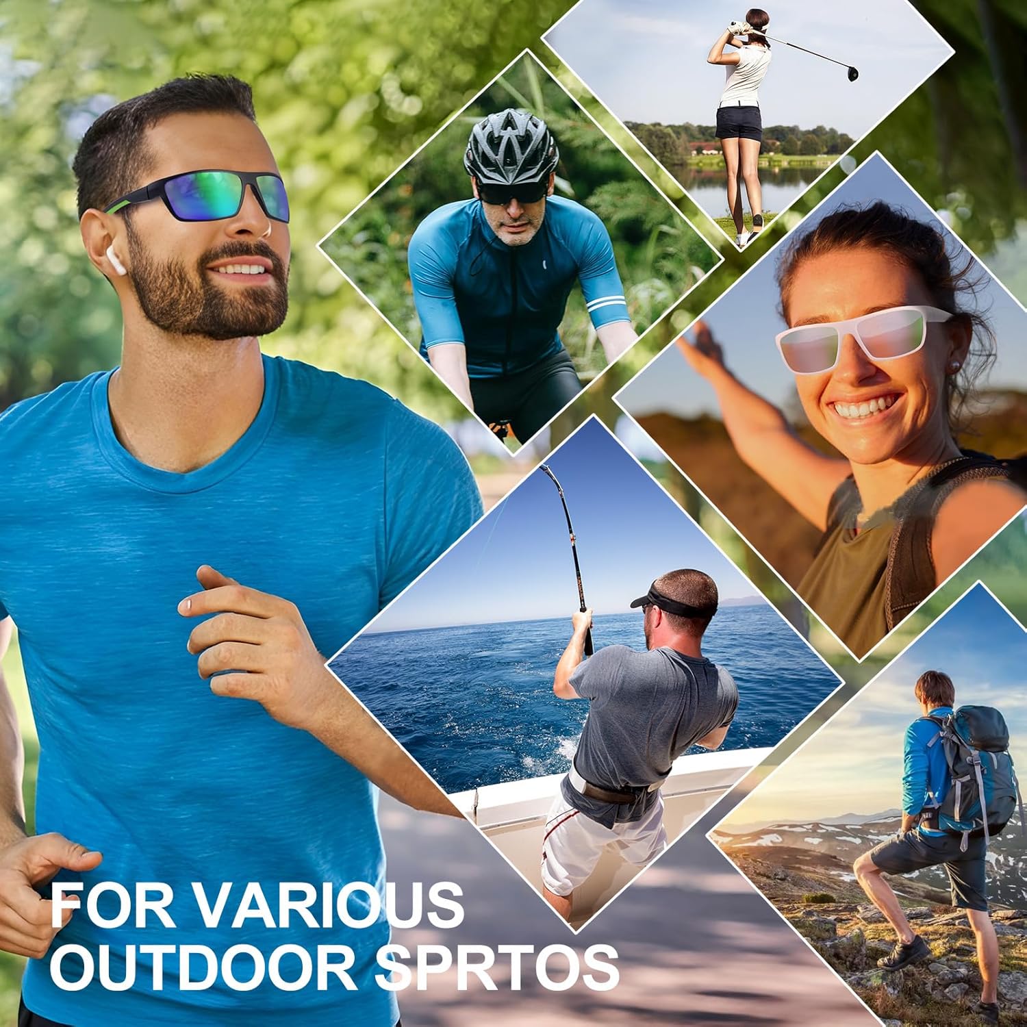 Thumbnail 6 de SKYWAY Polarized Sport Sunglasses (UV400) – wrap-around fit for cycling, running and more