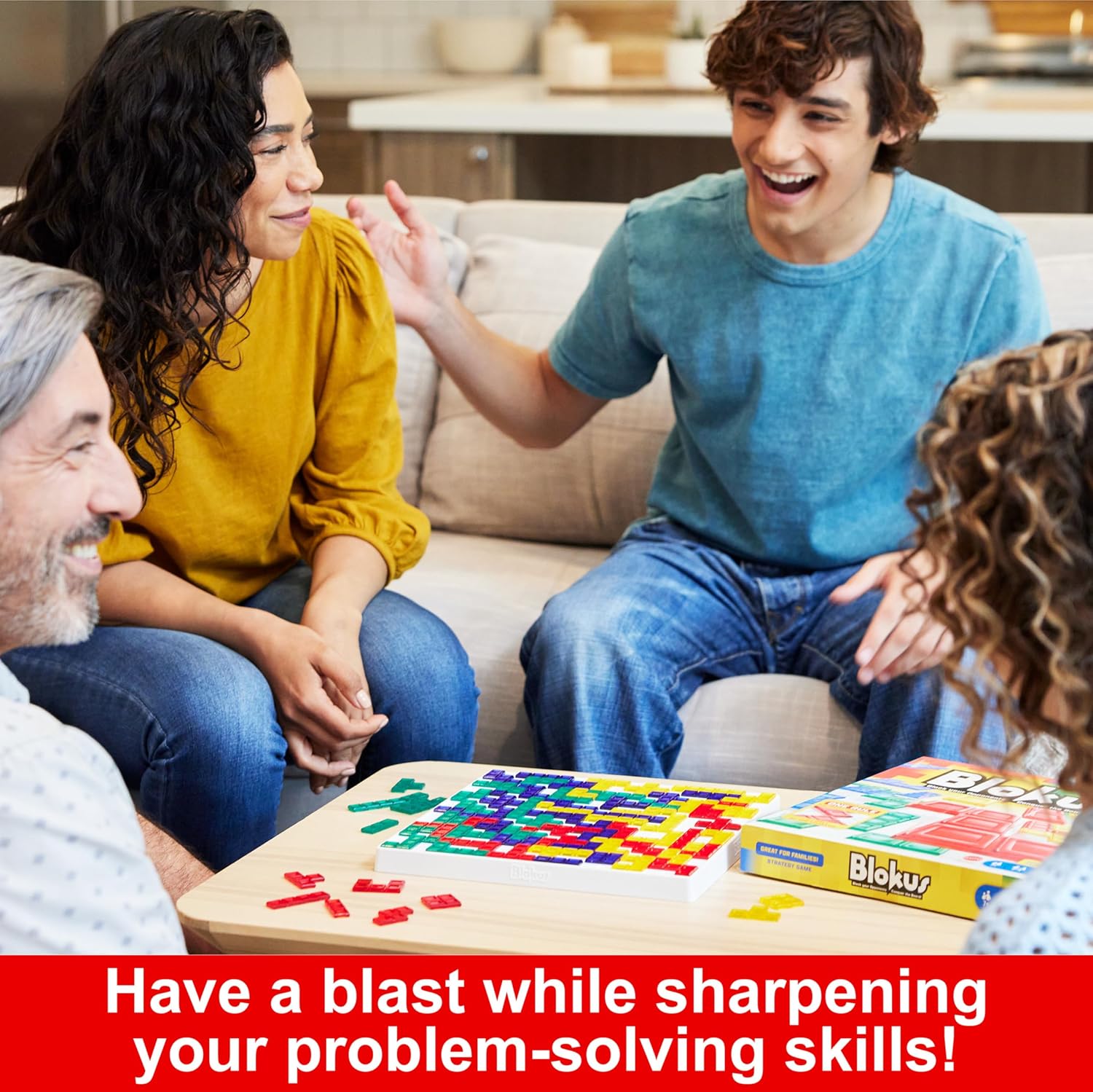 Detalle 2 de Mattel Blokus Spiel 2-4 Spieler 🎲