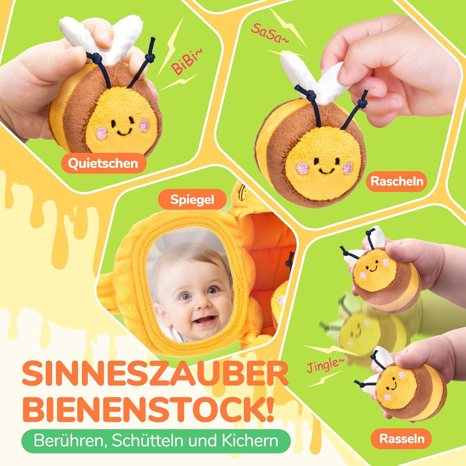 Thumbnail 2 de JoyCat Baby Spielzeug Bienenstock 6 Monate