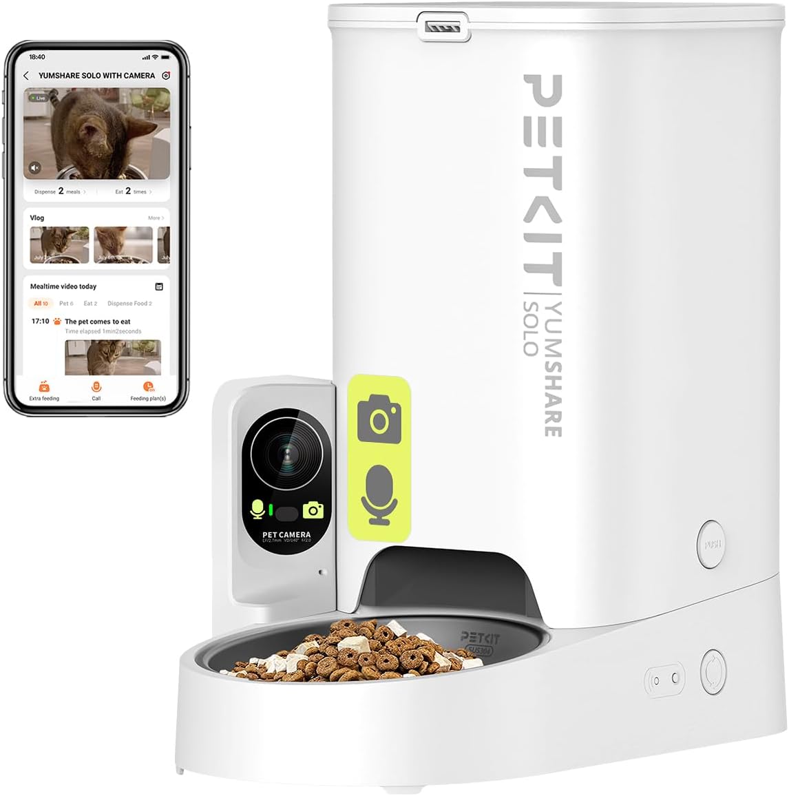 Detalle de PETKIT Comedero automático 3L para mascotas