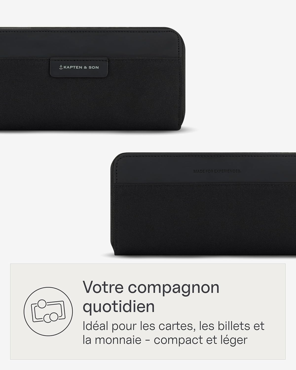 Detalle de Kapten & Son Bergen Pro Wallet L All Black