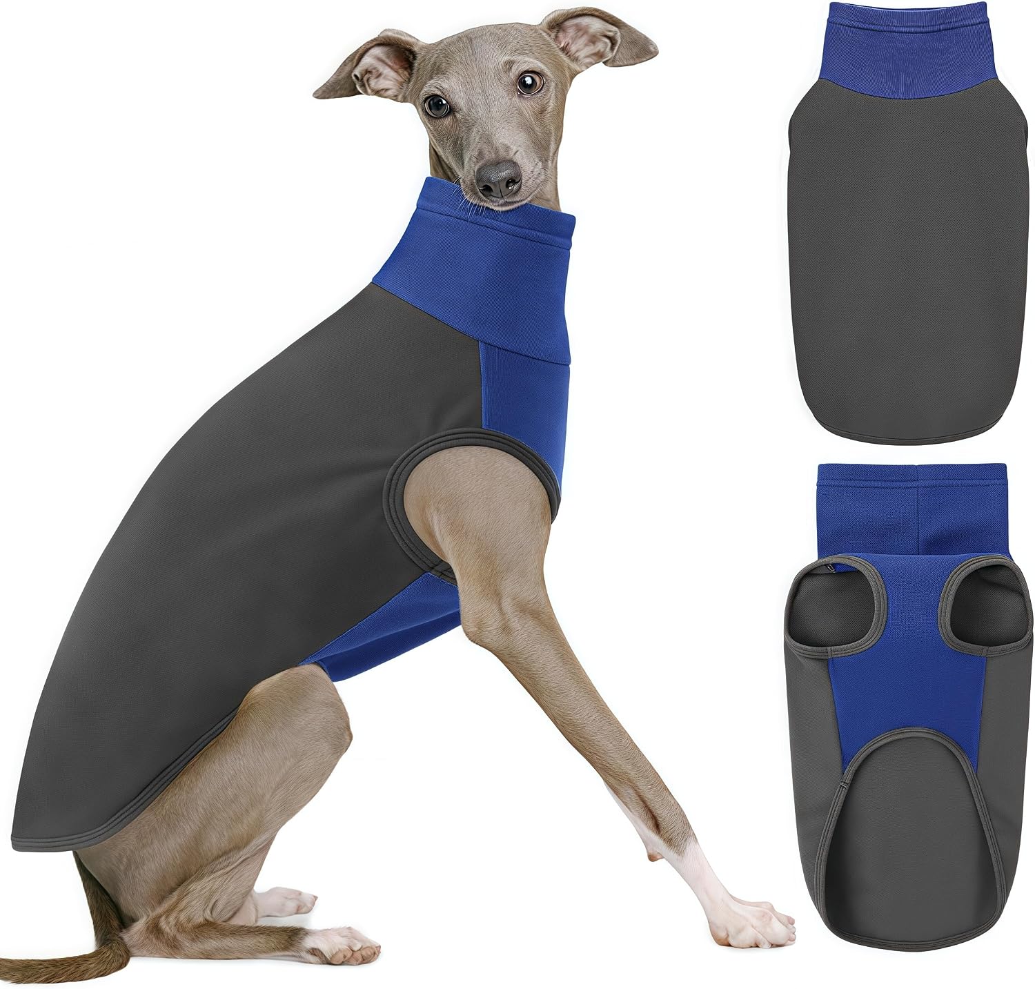 Detalle de KONVINIT Hundepulli Fleece Rollkragen für große Hunde