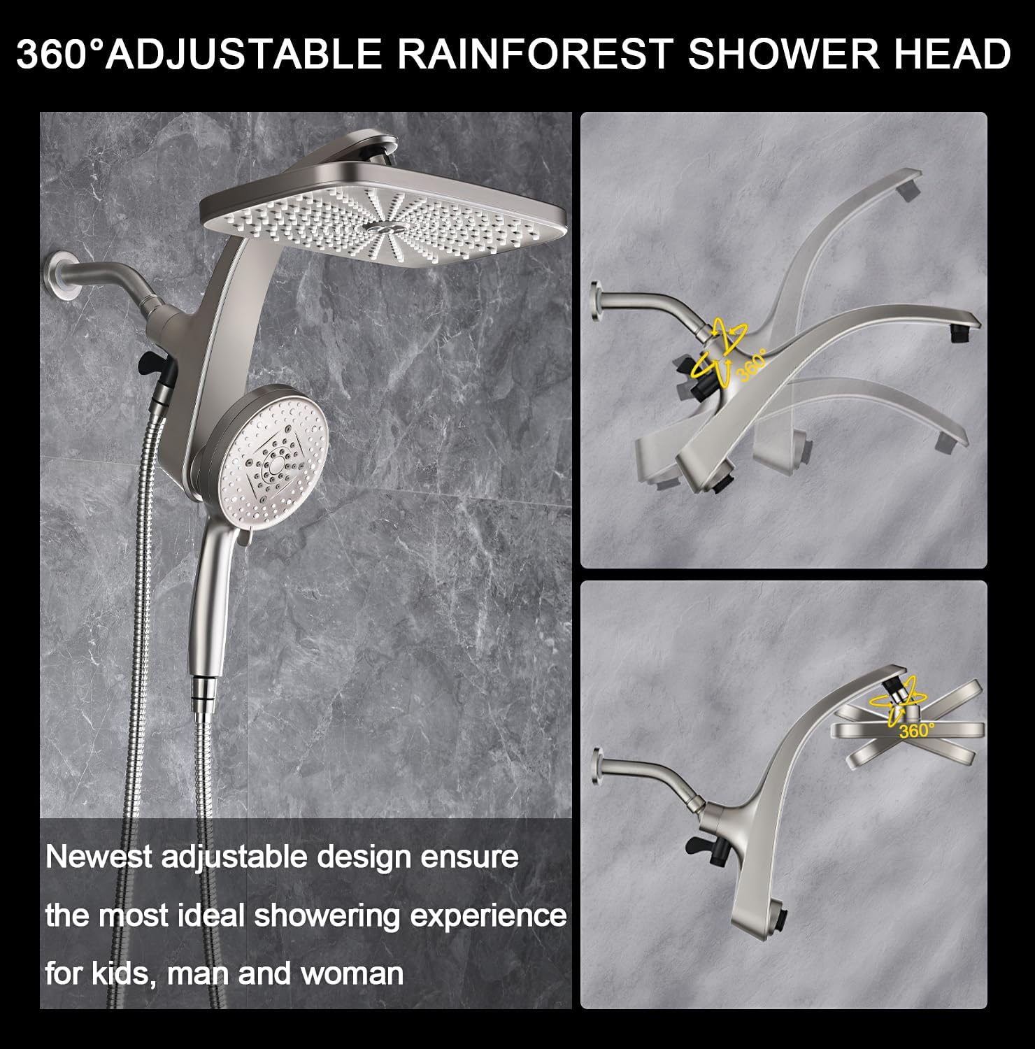 Detalle 2 de High Pressure Rain Shower Head 12 inch