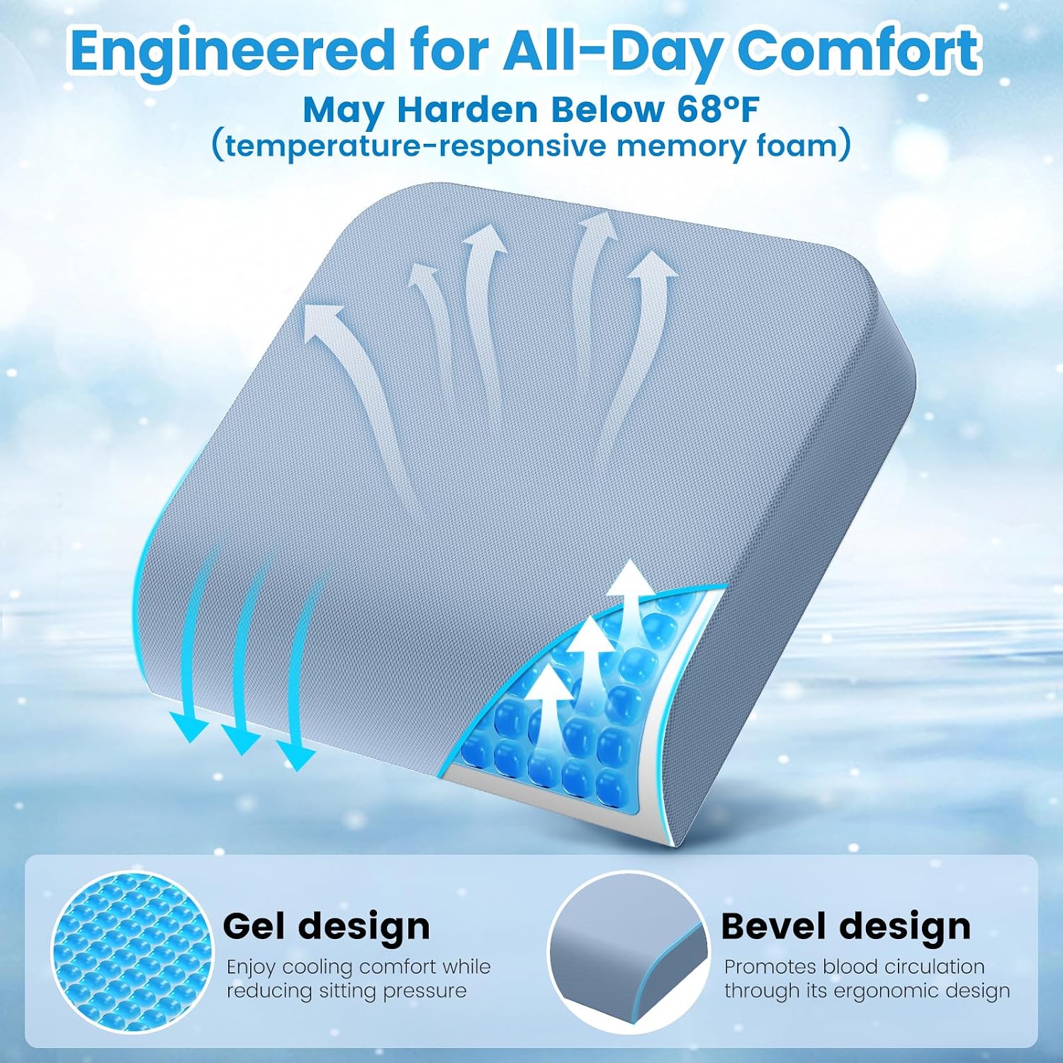 Detalle 2 de Wheelchair Seat Cushion 18 x 16 x 3 Inches