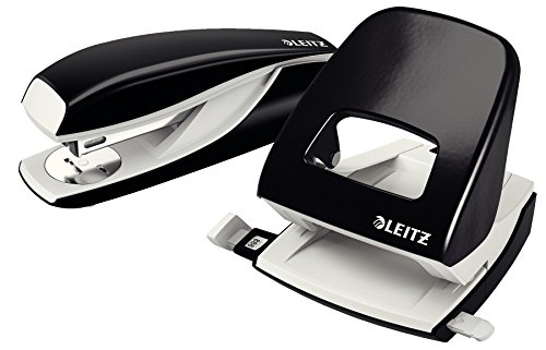 Thumbnail 7 de Leitz NeXXt Bürolocher aus Metall – 30 Blatt, Anschlagschiene, 888 mm Lochabstand, 5,5 mm Löcher, schwarz