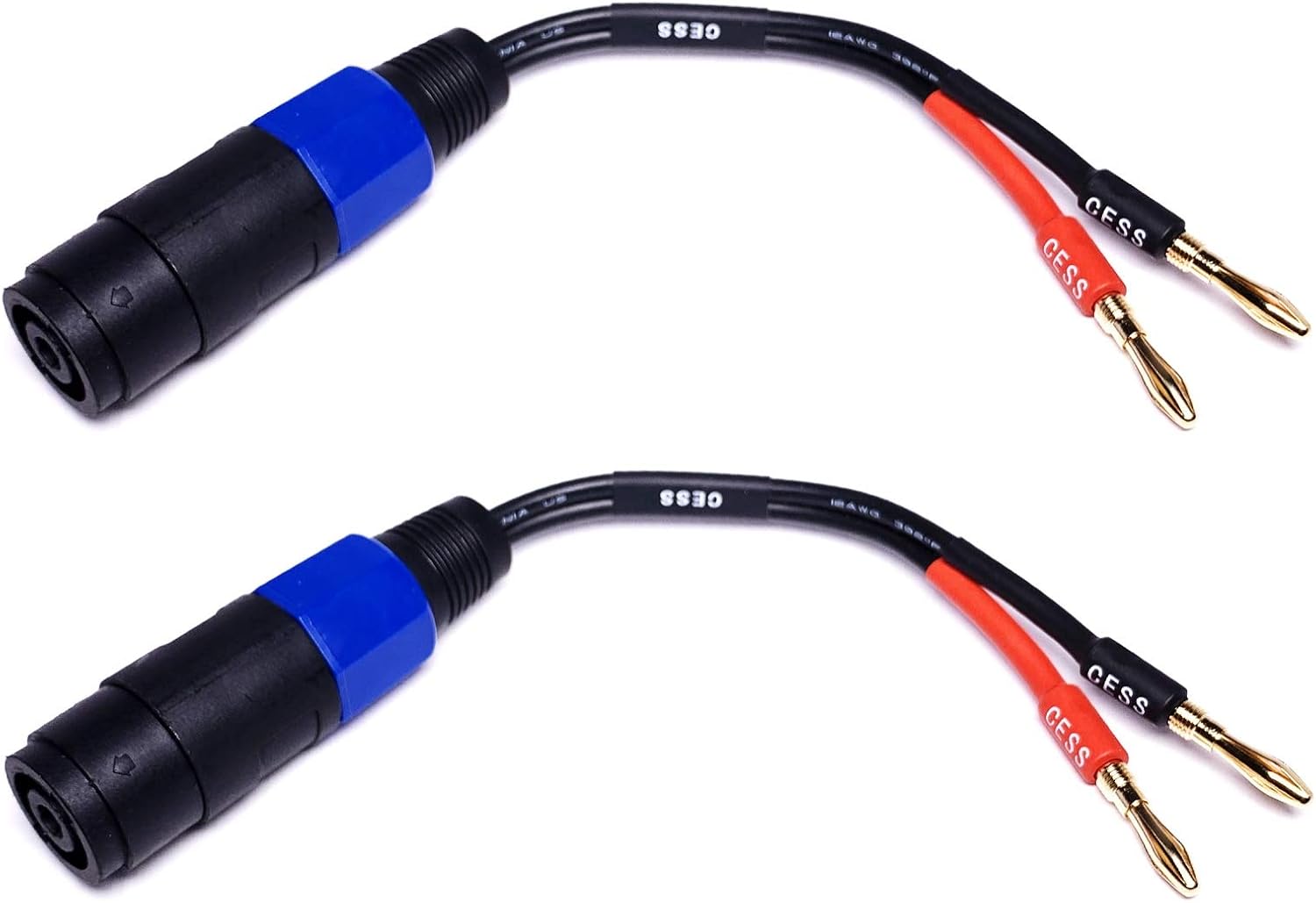 Detalle de CNCESS バナナ-スピコンメスアダプター 12AWG、4mmバナナ端子・2本セット