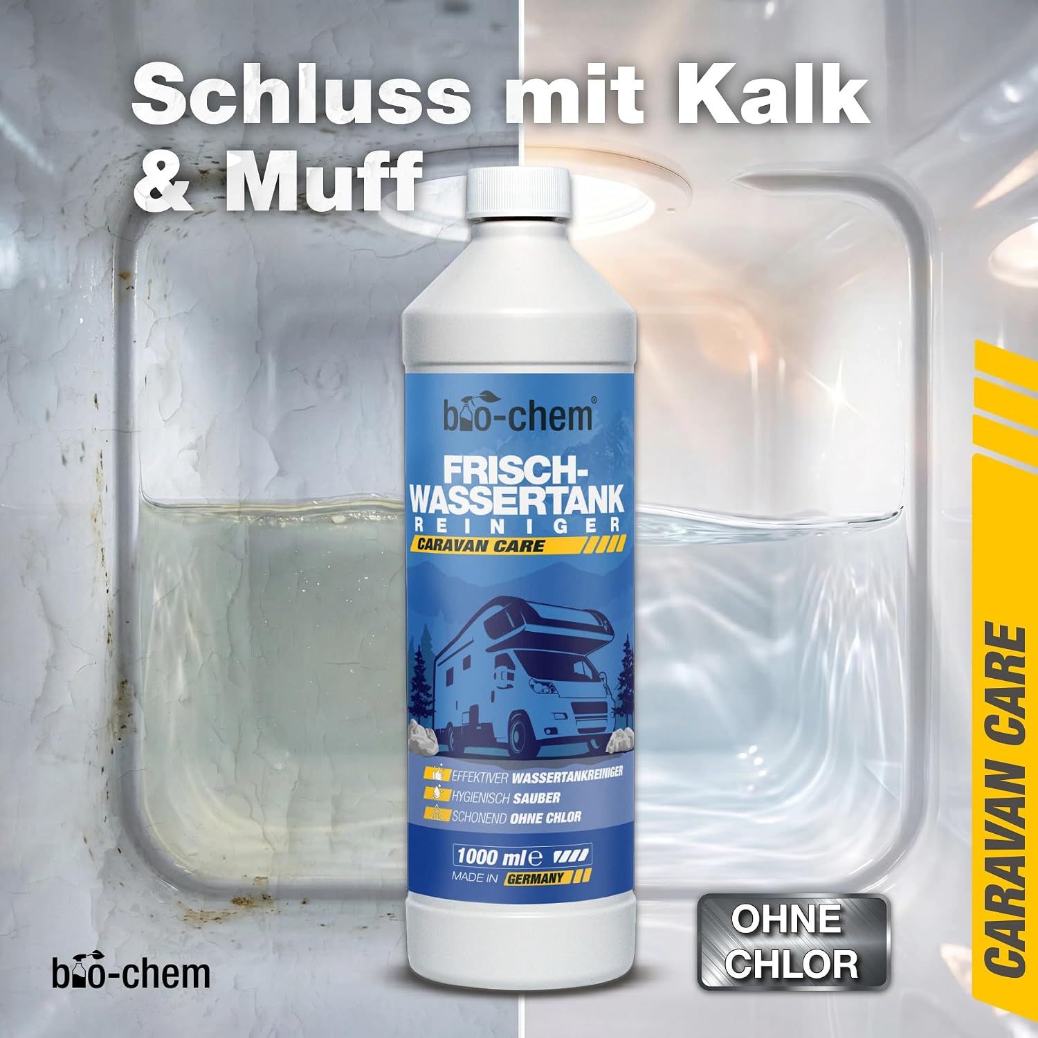 Thumbnail 1 de bio-chem Wassertank Reiniger Wohnmobil 2x 1L – Frischwassertank-Reiniger für Wohnwagen & Camper