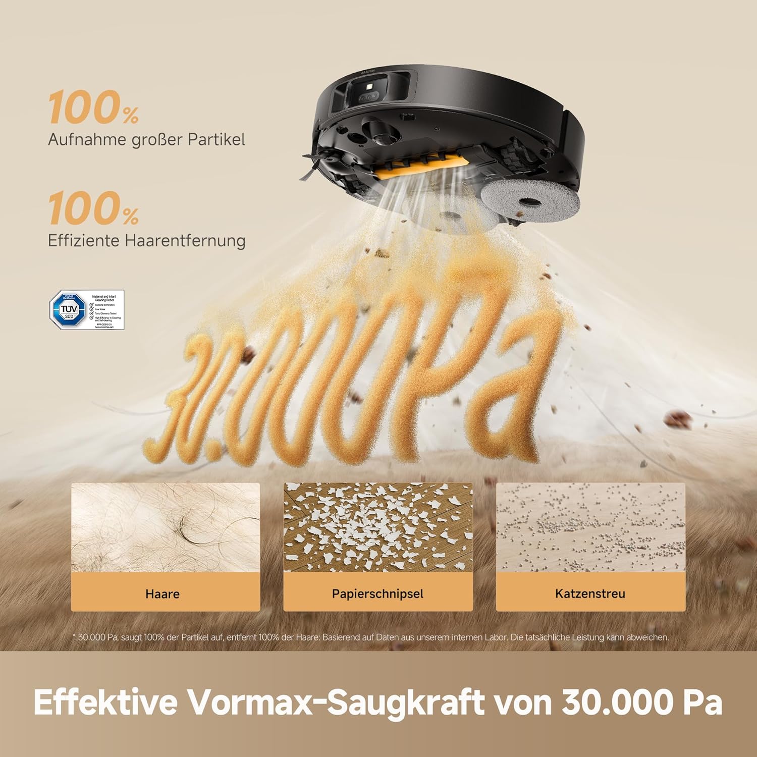 Detalle de dreame L50s Pro Ultra Saugroboter 30.000 Pa