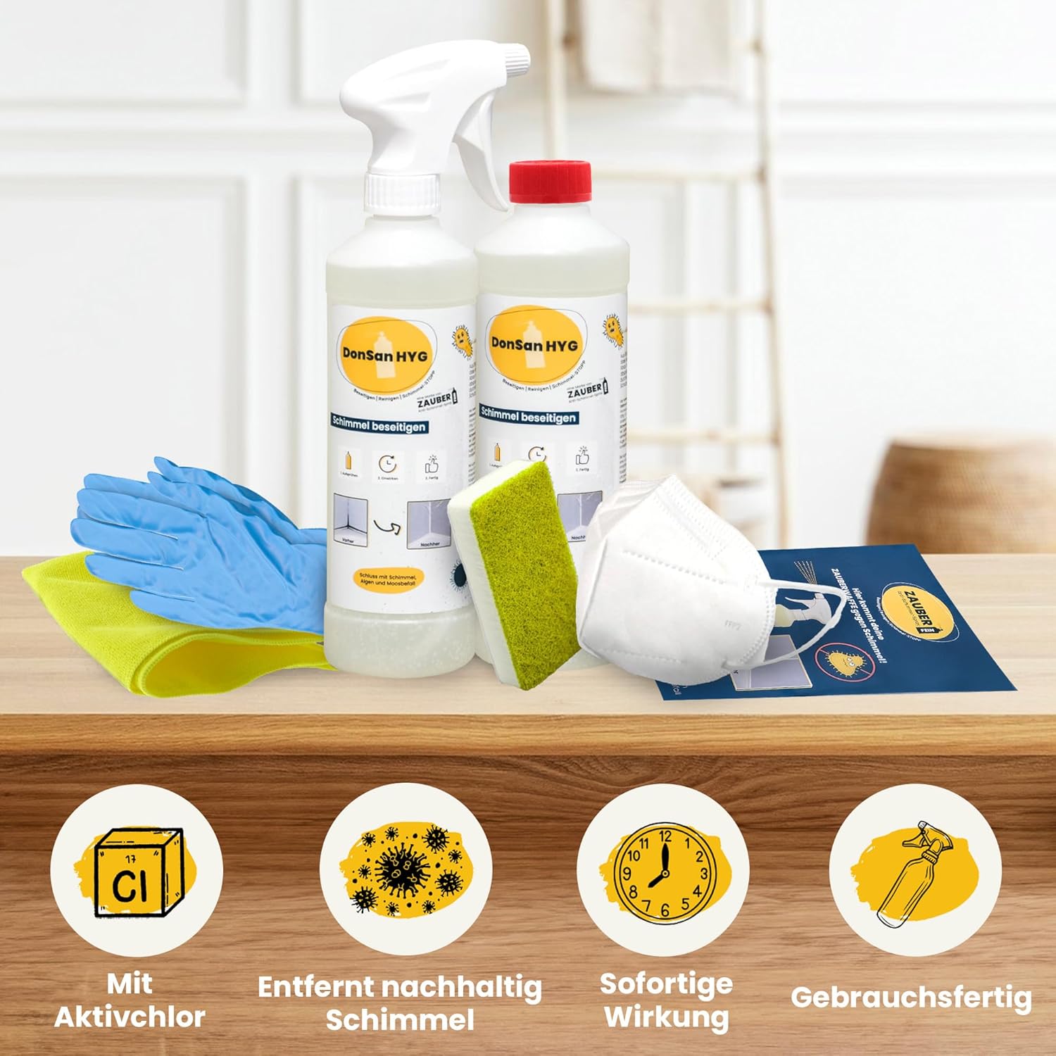 Thumbnail 2 de Zauberfein Schimmelentferner Spray 500 ml – schnelles Anti-Schimmel Desinfektionsmittel für Bad & Keller